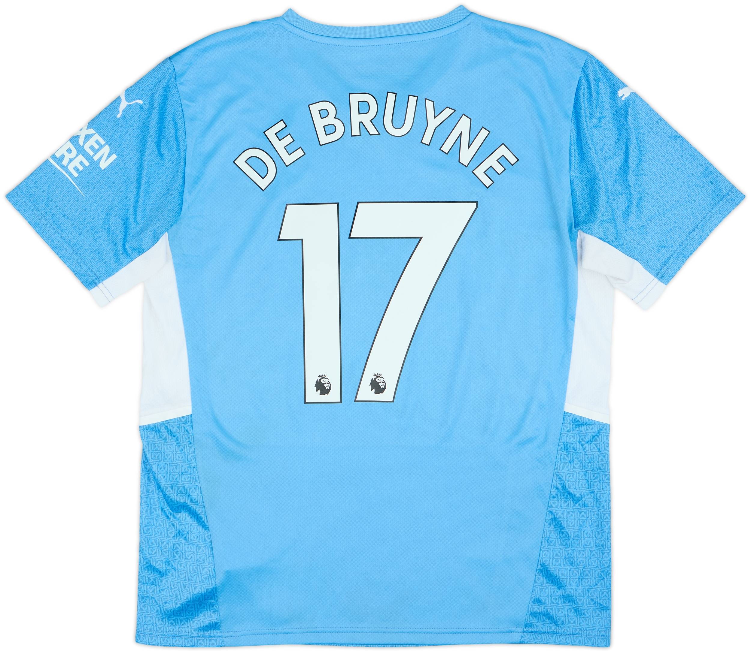 DE BRUYNE ユニフォーム 17番 【Mサイズ】 2021-22 Manchester City Home Shirt De Bruyne #17 - 4/10 - (L)