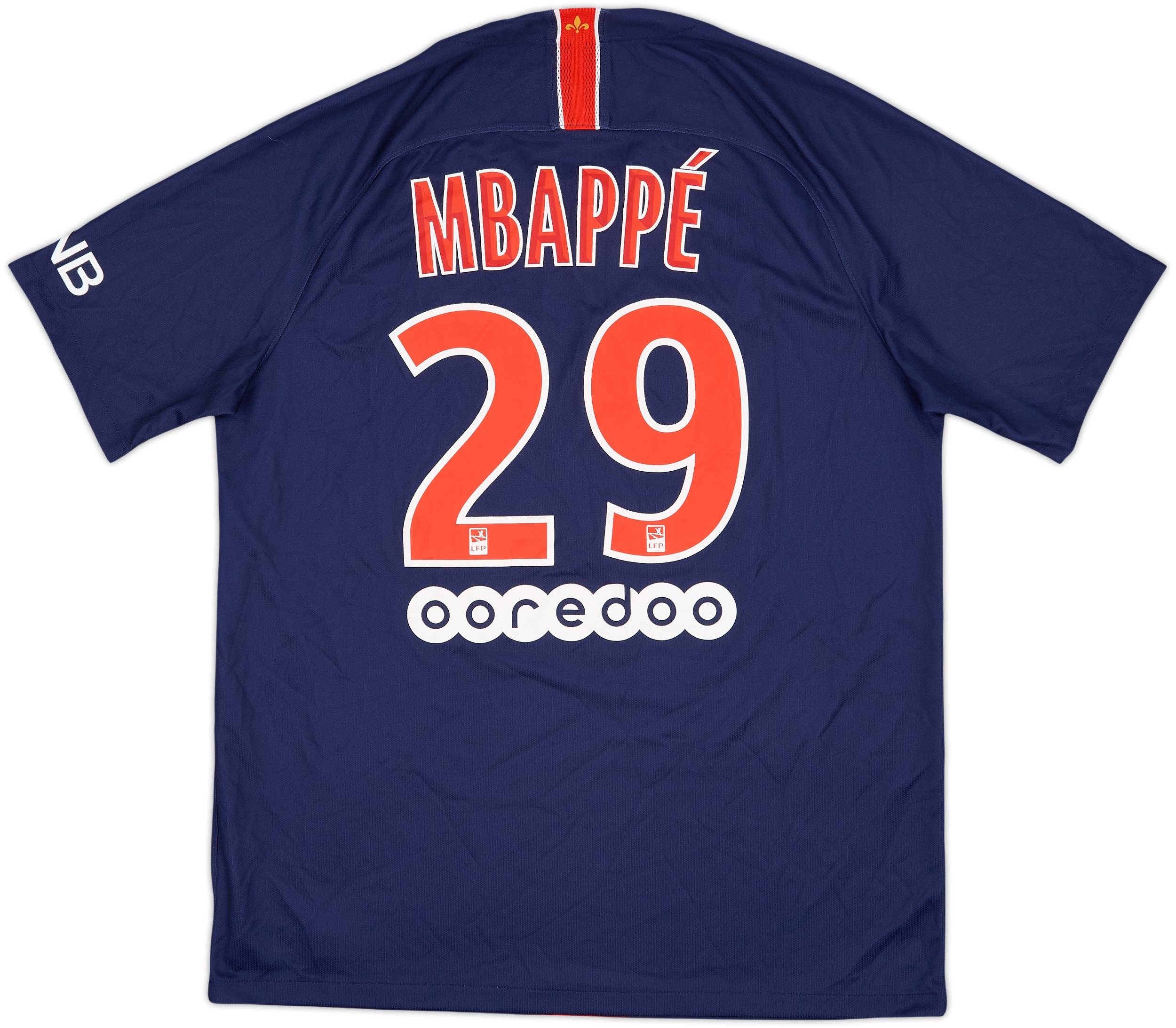 2018-19 Paris Saint-Germain Home Shirt Mbappe #29 - 8/10 - (L)
