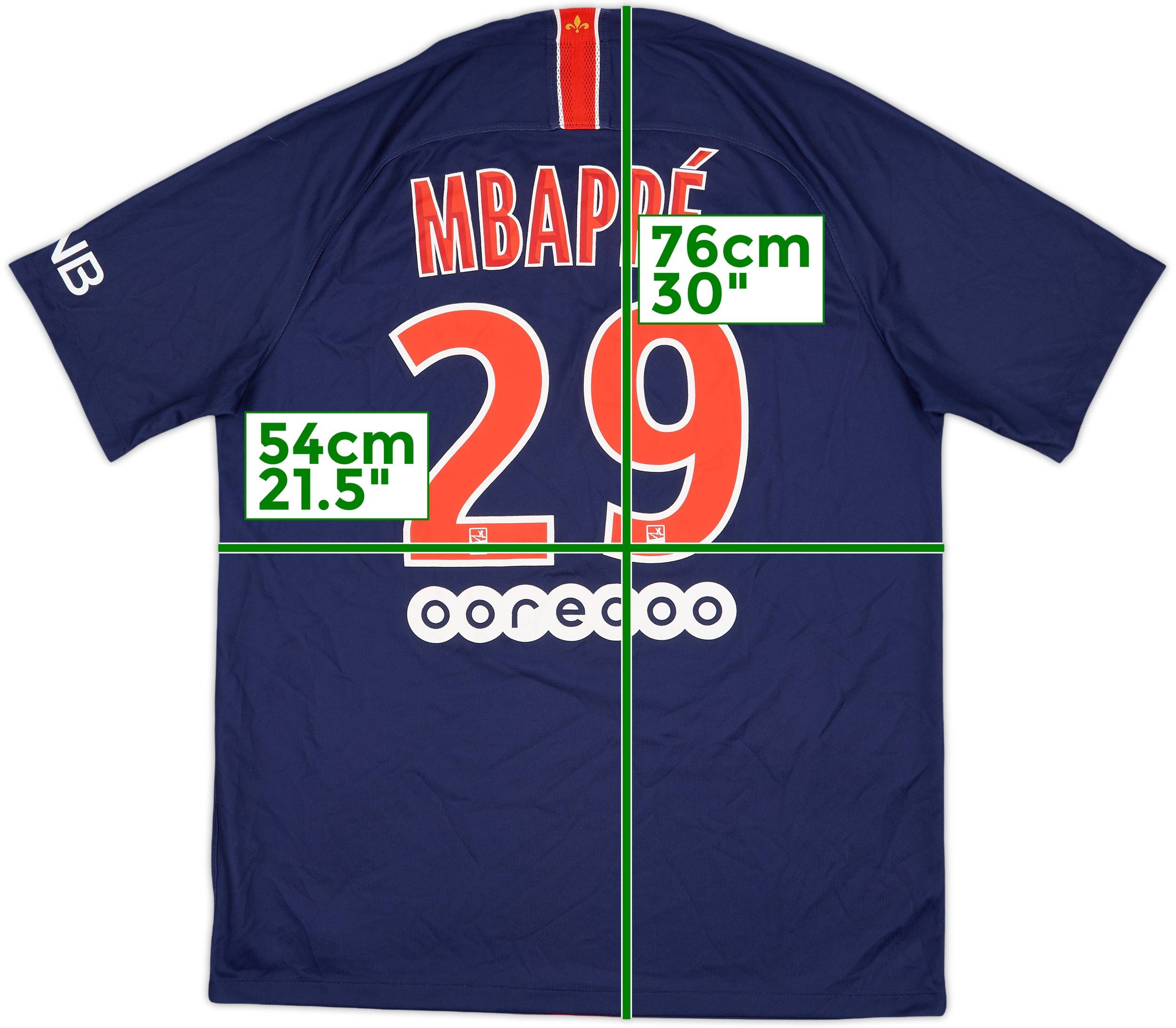2018-19 Paris Saint-Germain Home Shirt Mbappe #29 - 8/10 - (L)
