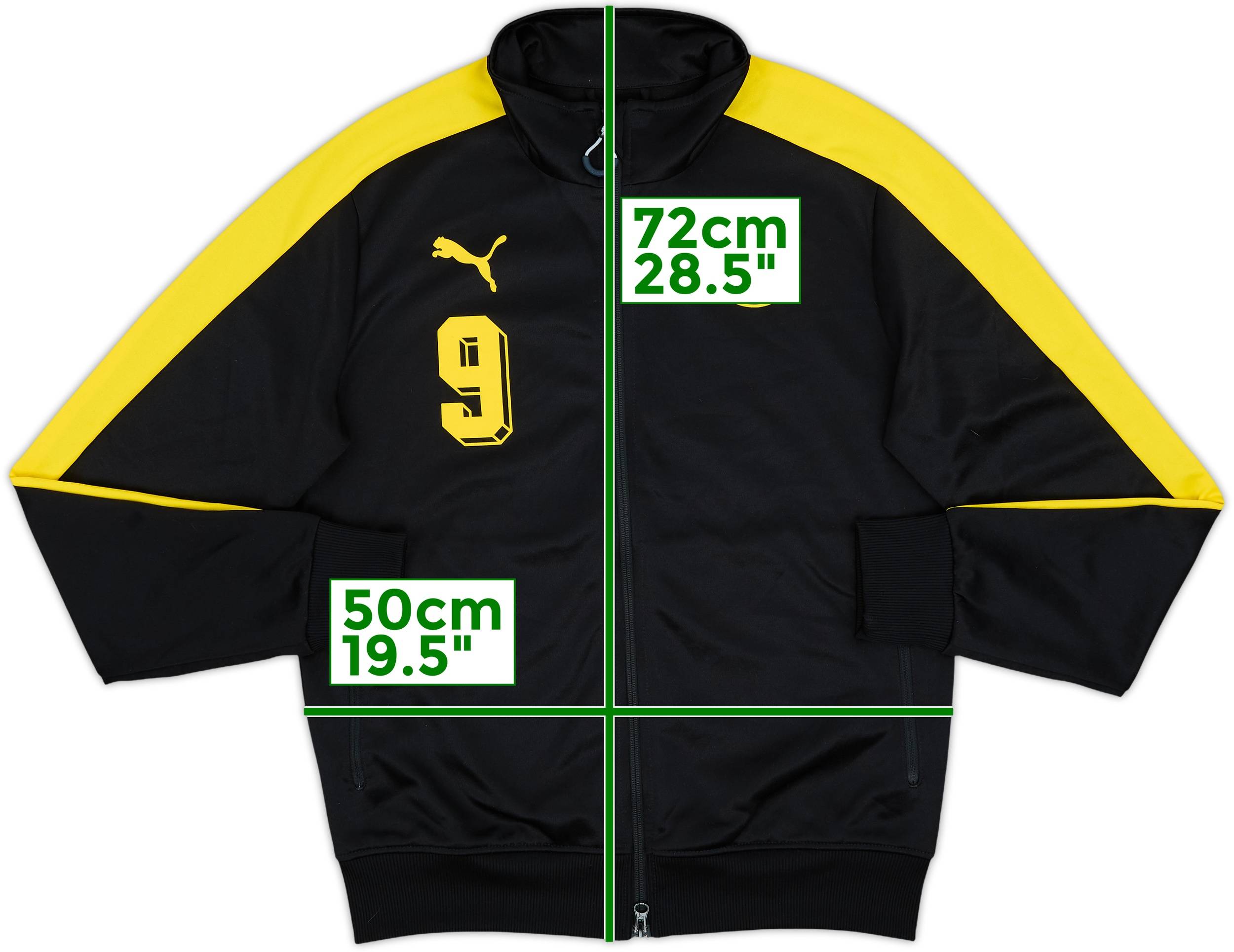 2017-2018 Borussia Dortmund Puma T7 Track Jacket 9/10 (M)