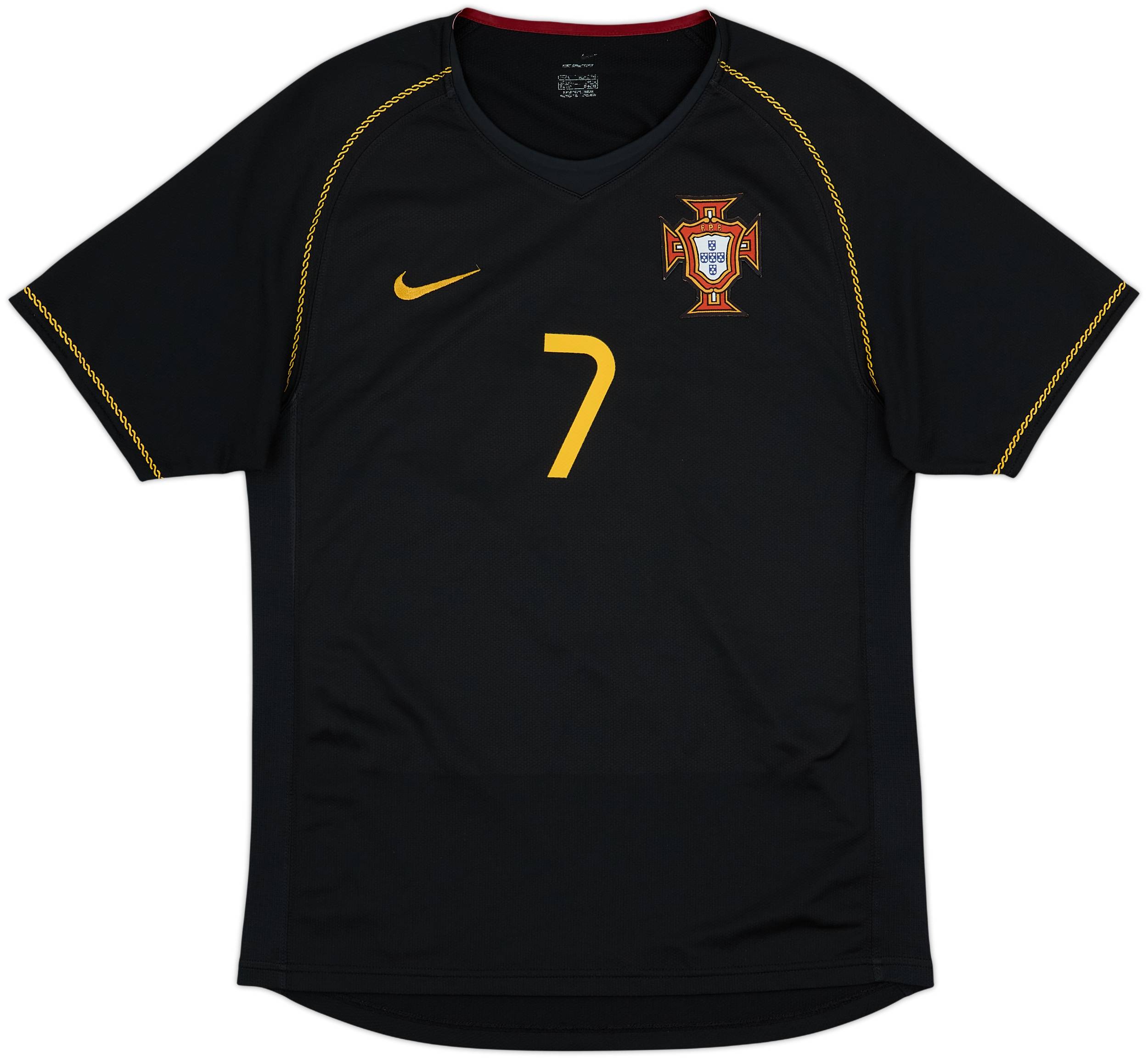 2006-07 Portugal Away Shirt Figo #7 - 8/10 - (S)