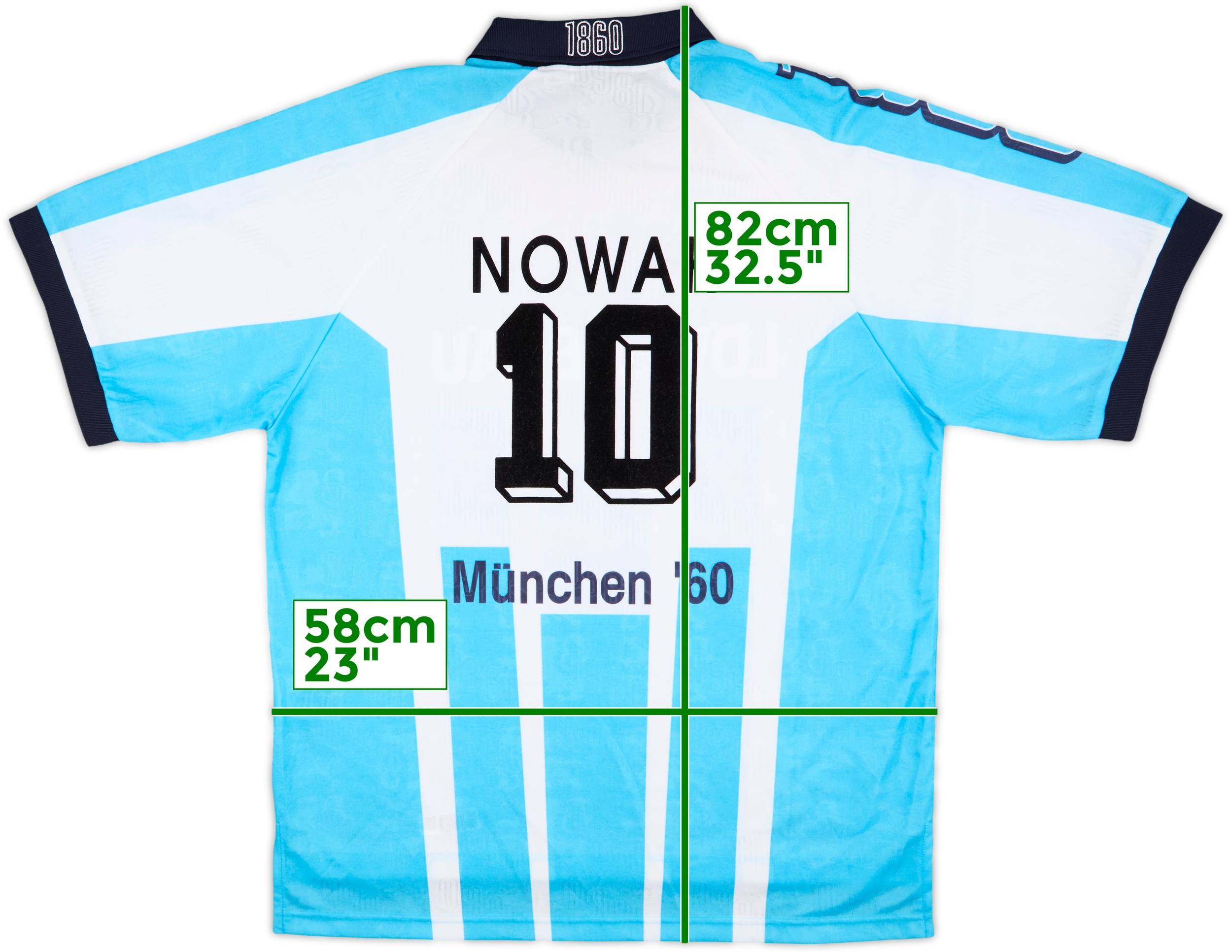 1996-97 1860 Munich Home Shirt Nowak #10 - 7/10 - (XL)