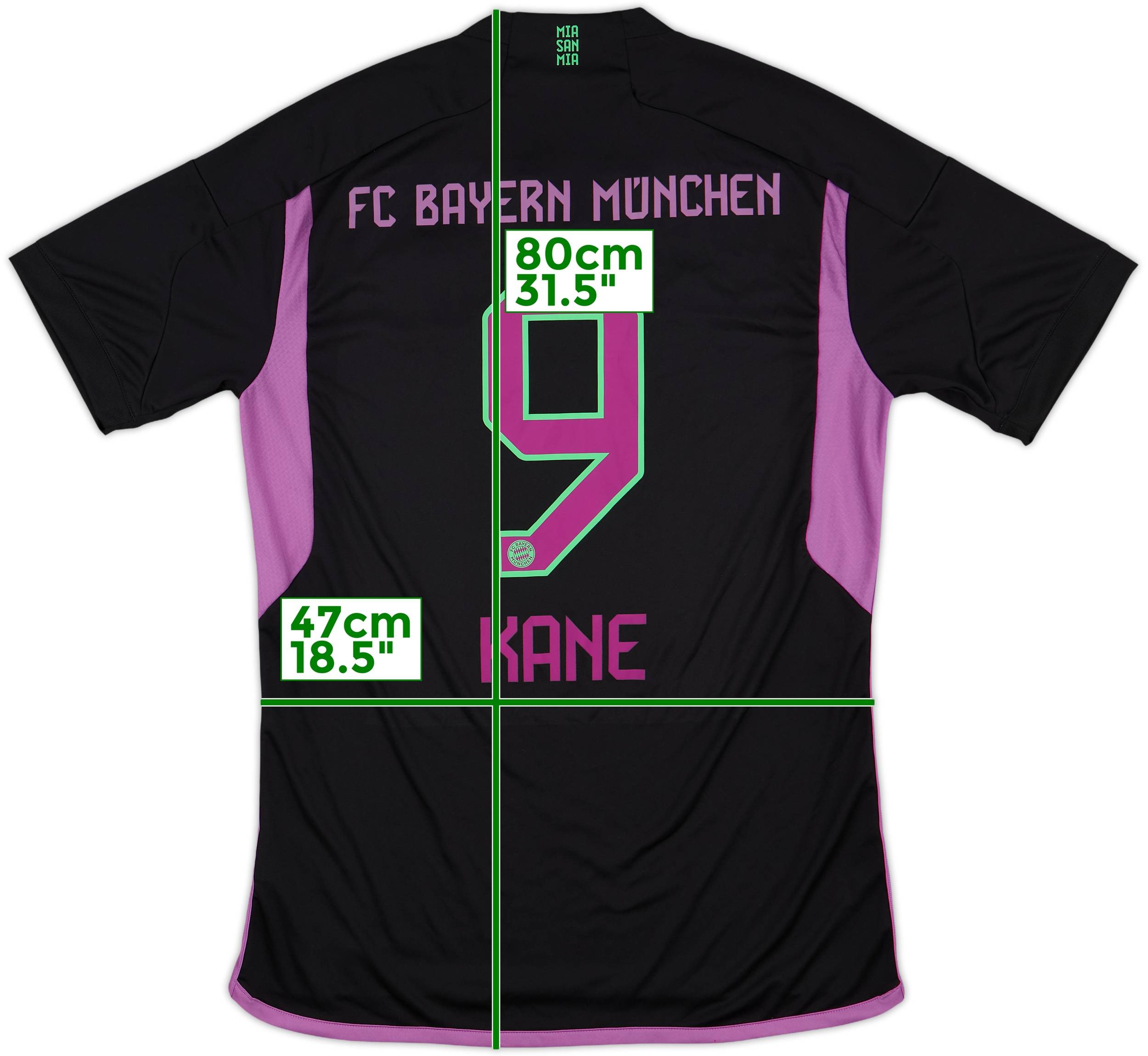 2023-24 Bayern Munich Away Shirt Kane #9 - 10/10 - (M)