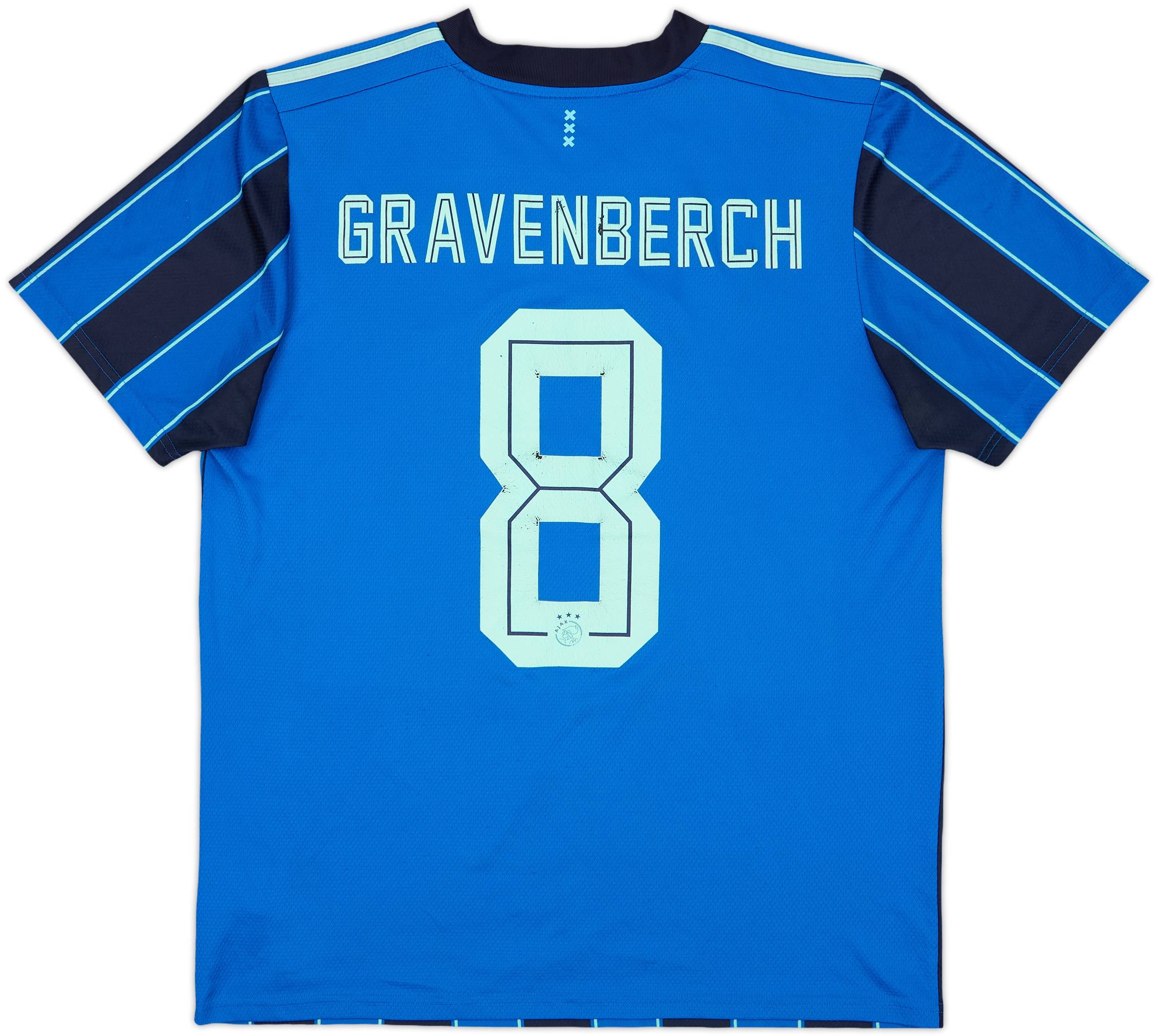2021-22 Ajax Away Shirt Gravenberch #8 - 6/10 - (L)