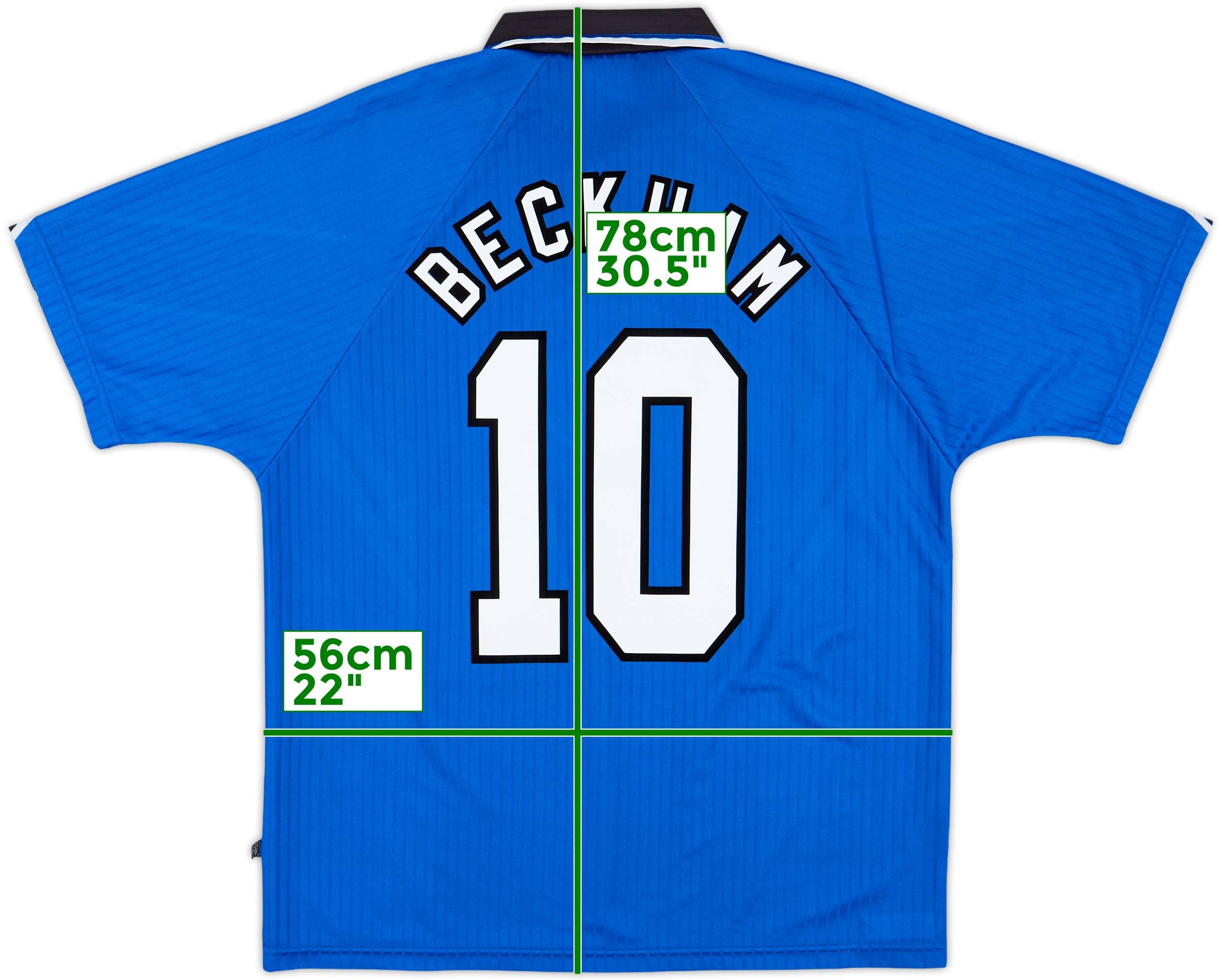マンチェスター・ユナイテッド シャツ 96 BECKHAM 10 1996-98 Manchester United Third Shirt Beckham #10 - 9/10 - (L)