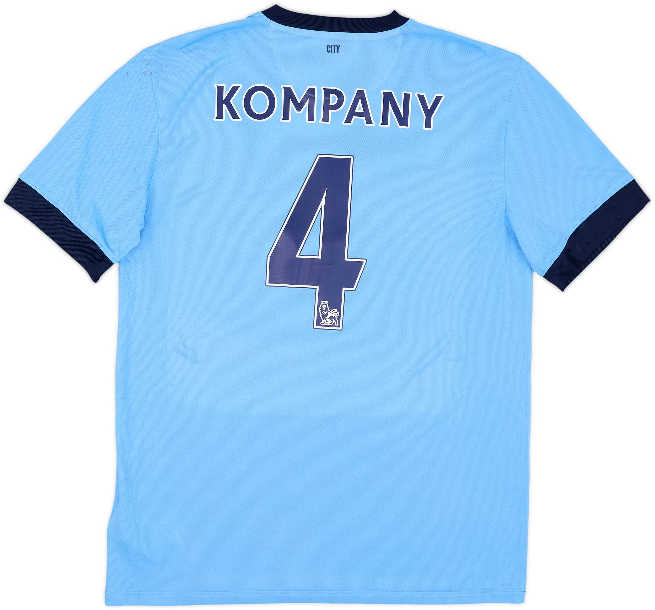 2014-15 Manchester City Home Shirt Kompany #4 - 7/10 - (L)