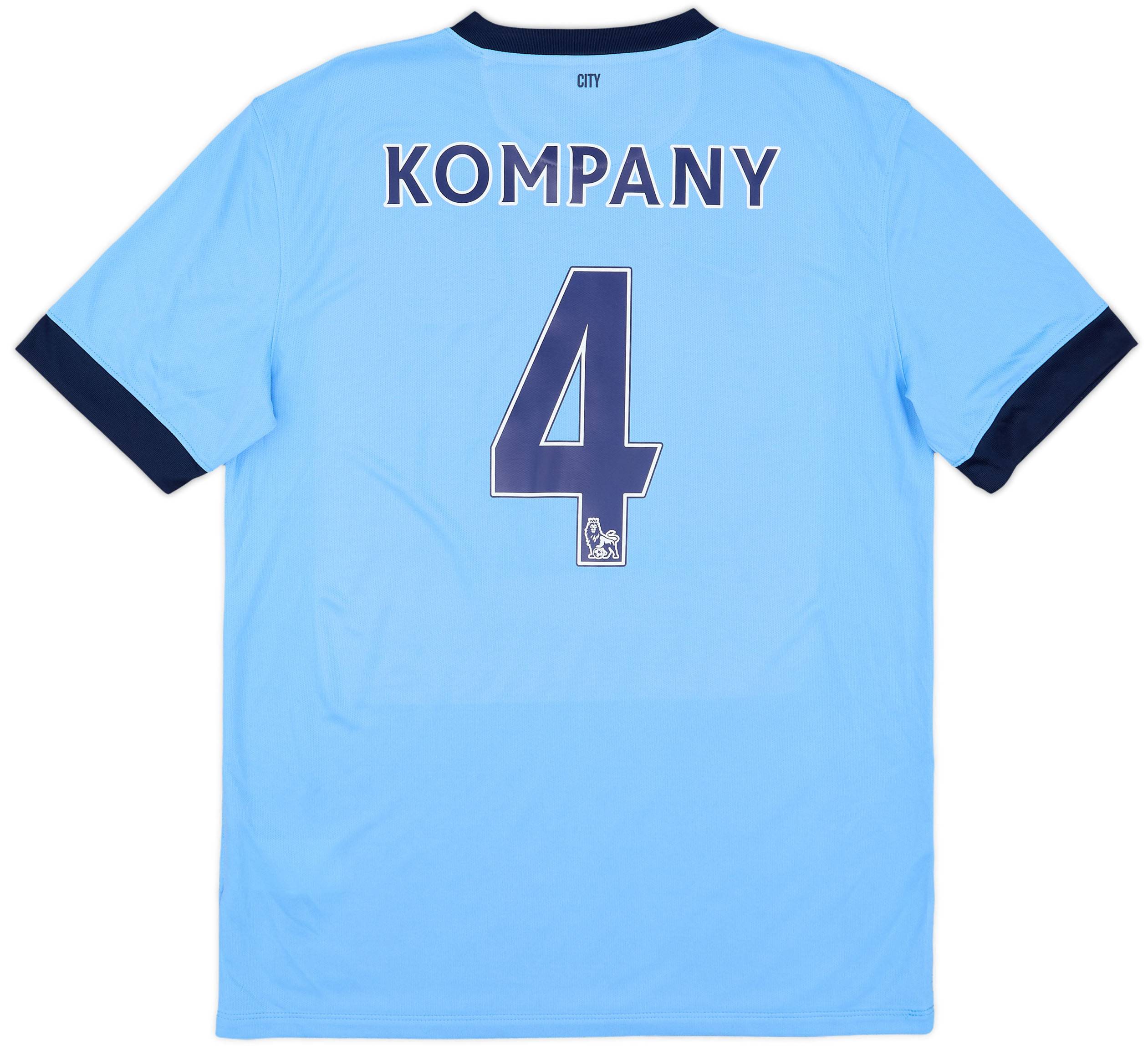 2014-15 Manchester City Home Shirt Kompany #4 - 10/10 - (L)