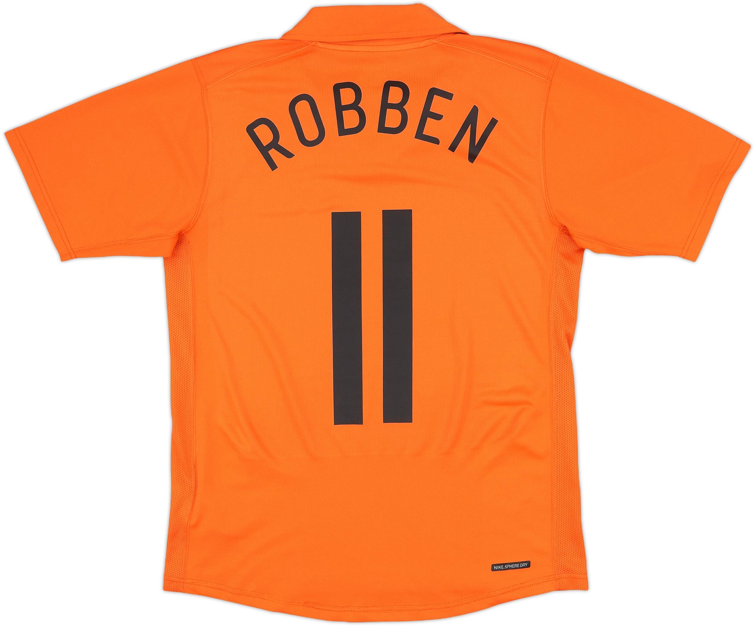 2006-08 Netherlands Home Shirt Robben #11 - 5/10 - (S)