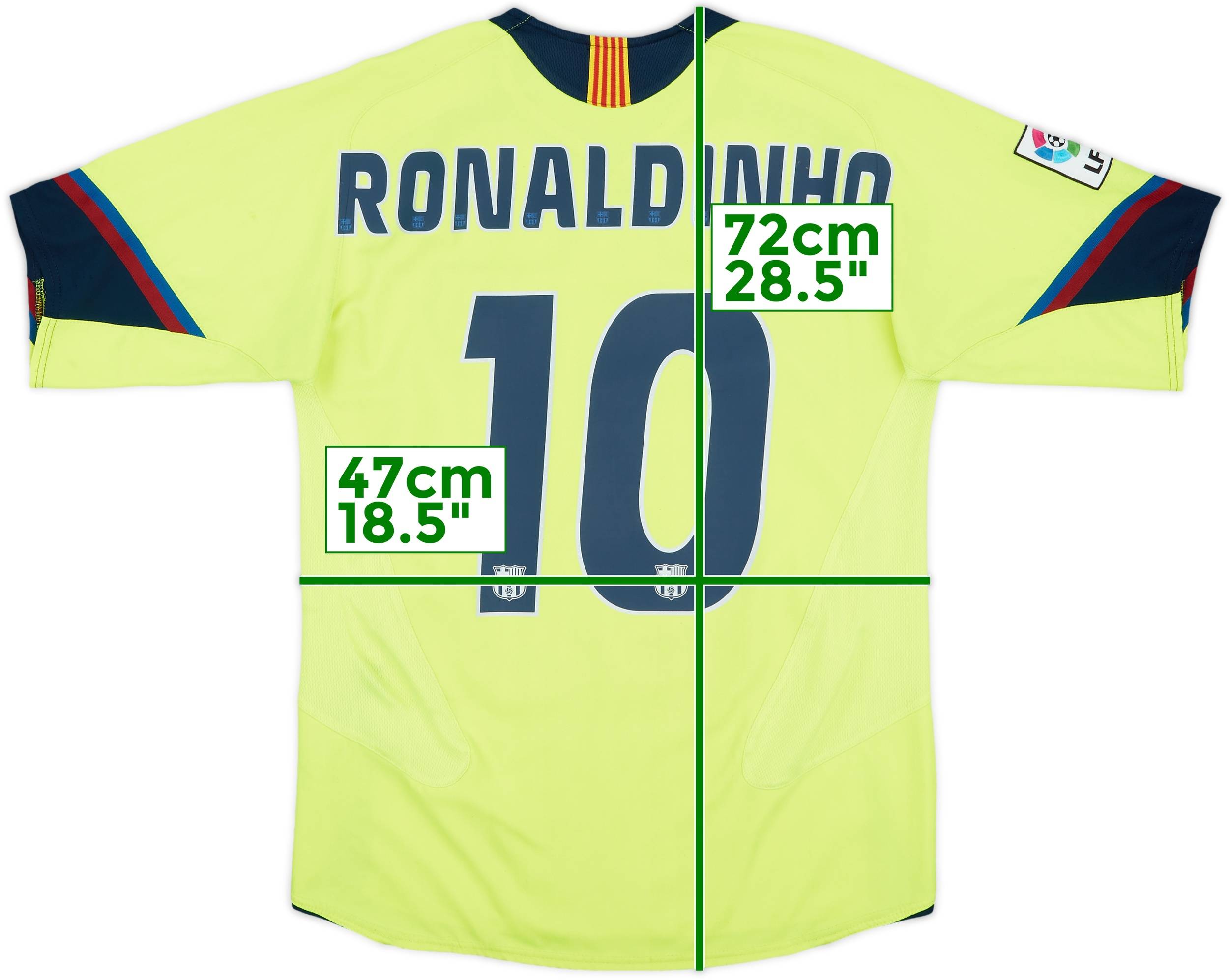 2005-06 Barcelona Away Shirt Ronaldinho #10 - 8/10 - (S)