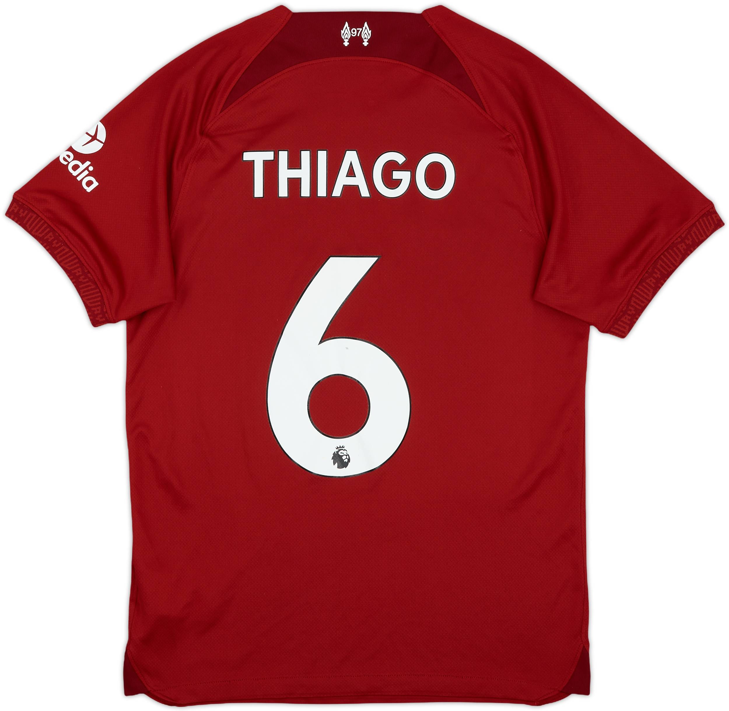 2022-23 Liverpool Home Shirt Thiago #6 - 7/10 - (S)