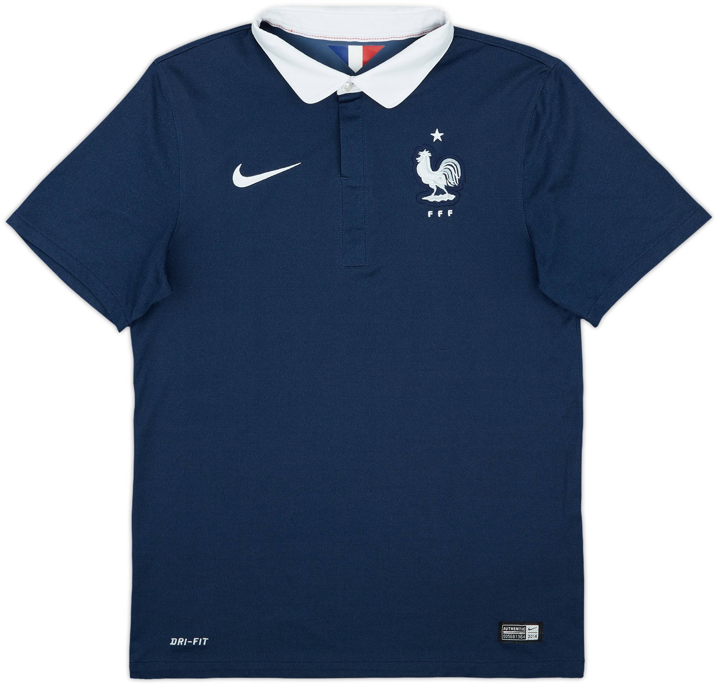 2014-15 France Home Shirt - 8/10 - (S)