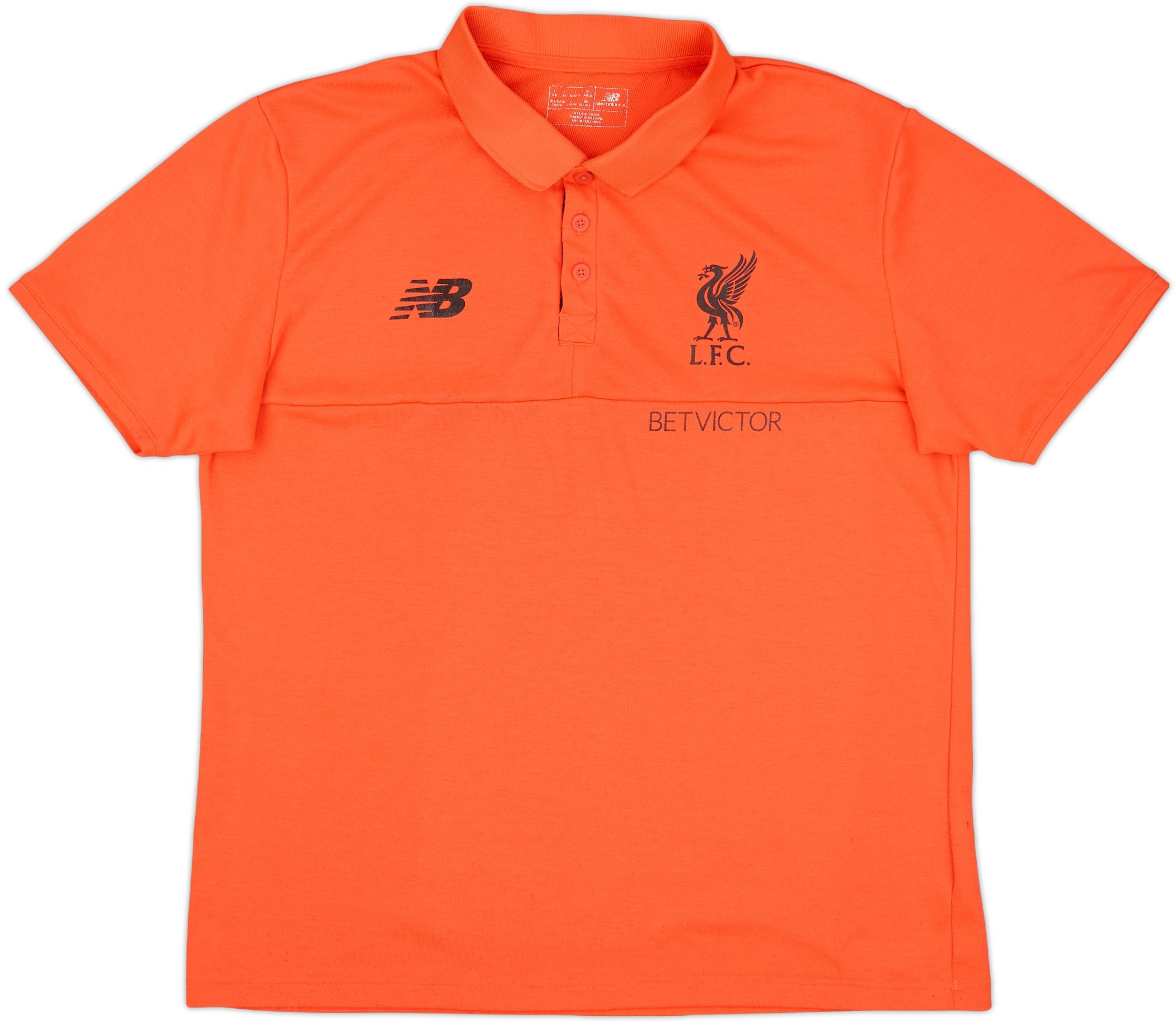 2018-19 Liverpool New Balance Polo Shirt - 7/10 - (L)