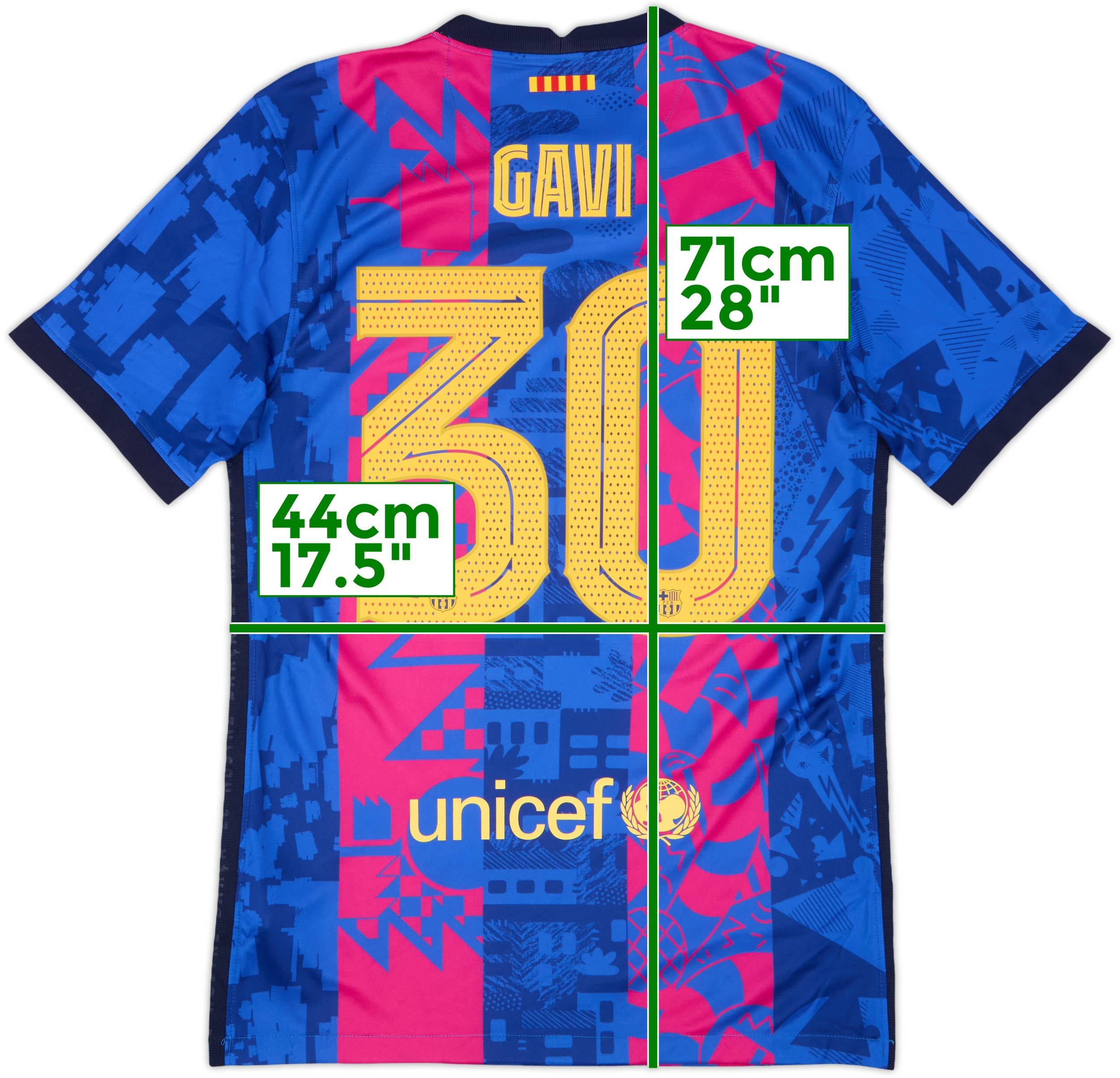 2021-22 Barcelona Third Shirt Gavi #30 - 8/10 - (S)