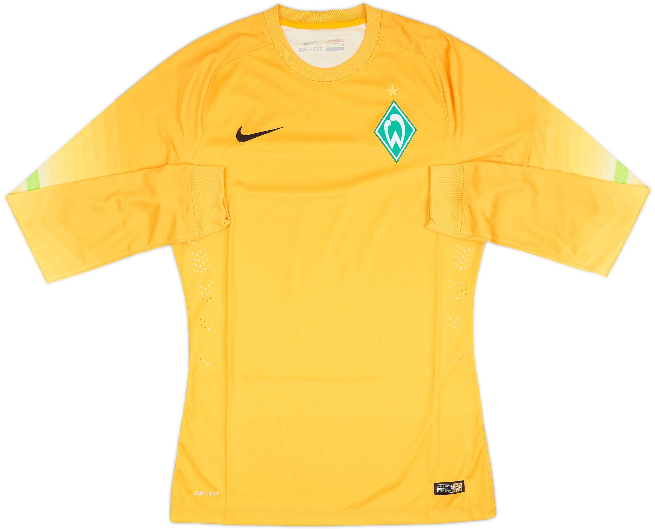2014-15 Werder Bremen Player Issue GK Shirt - 8/10 - (M)