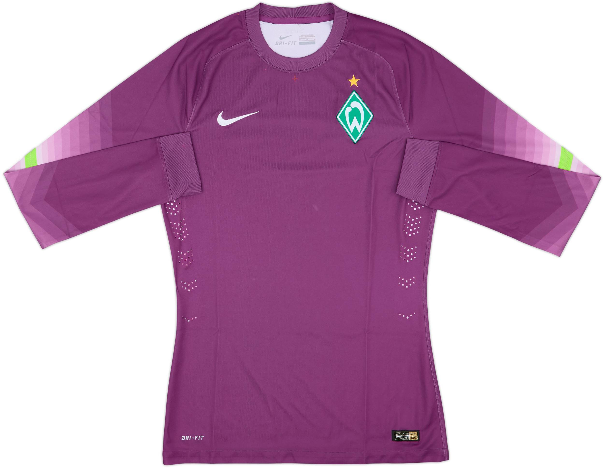 2014-15 Werder Bremen Authentic GK Shirt - 7/10 - (M)