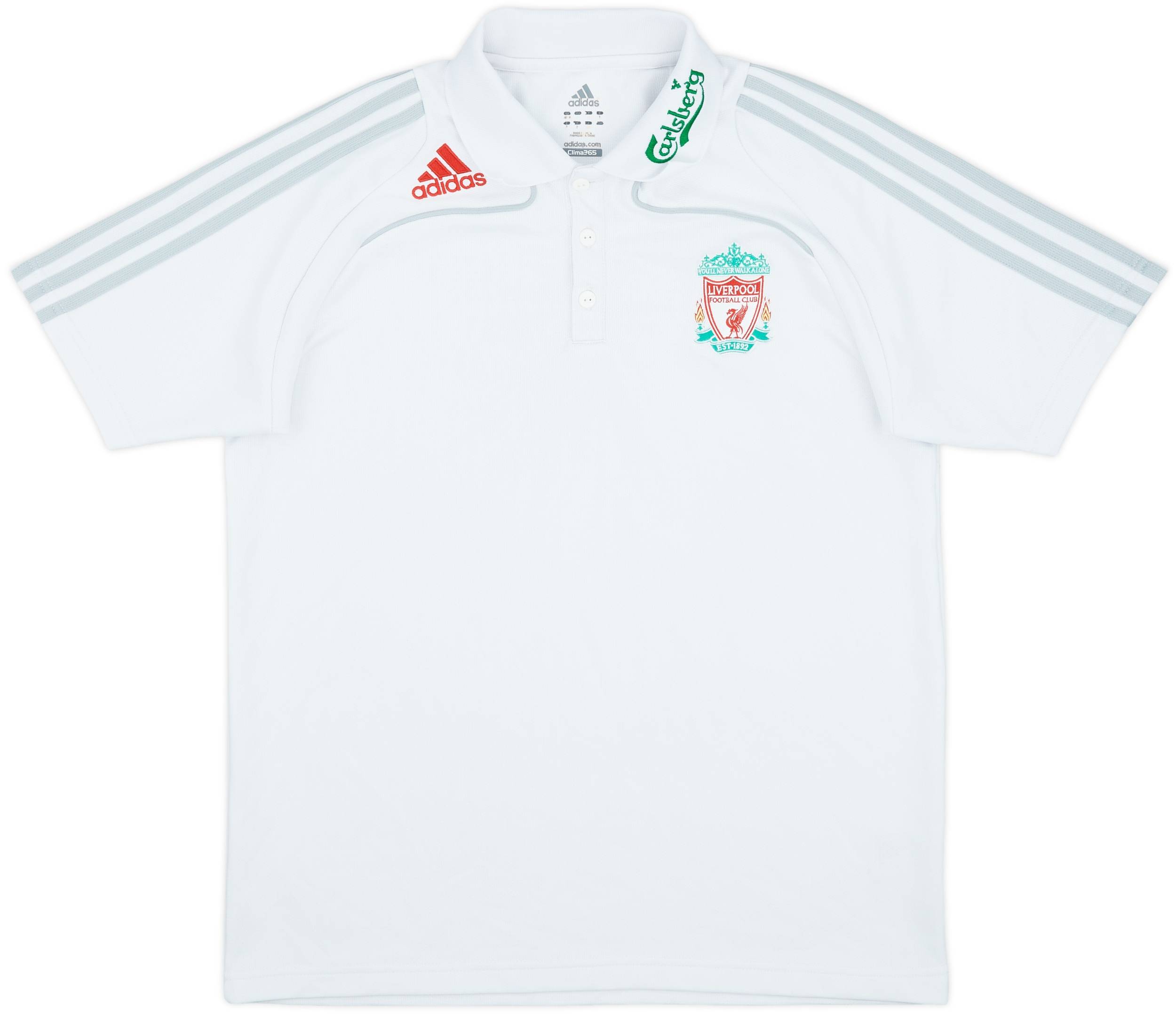 2008-09 Liverpool adidas Polo Shirt - 8/10 - (L)