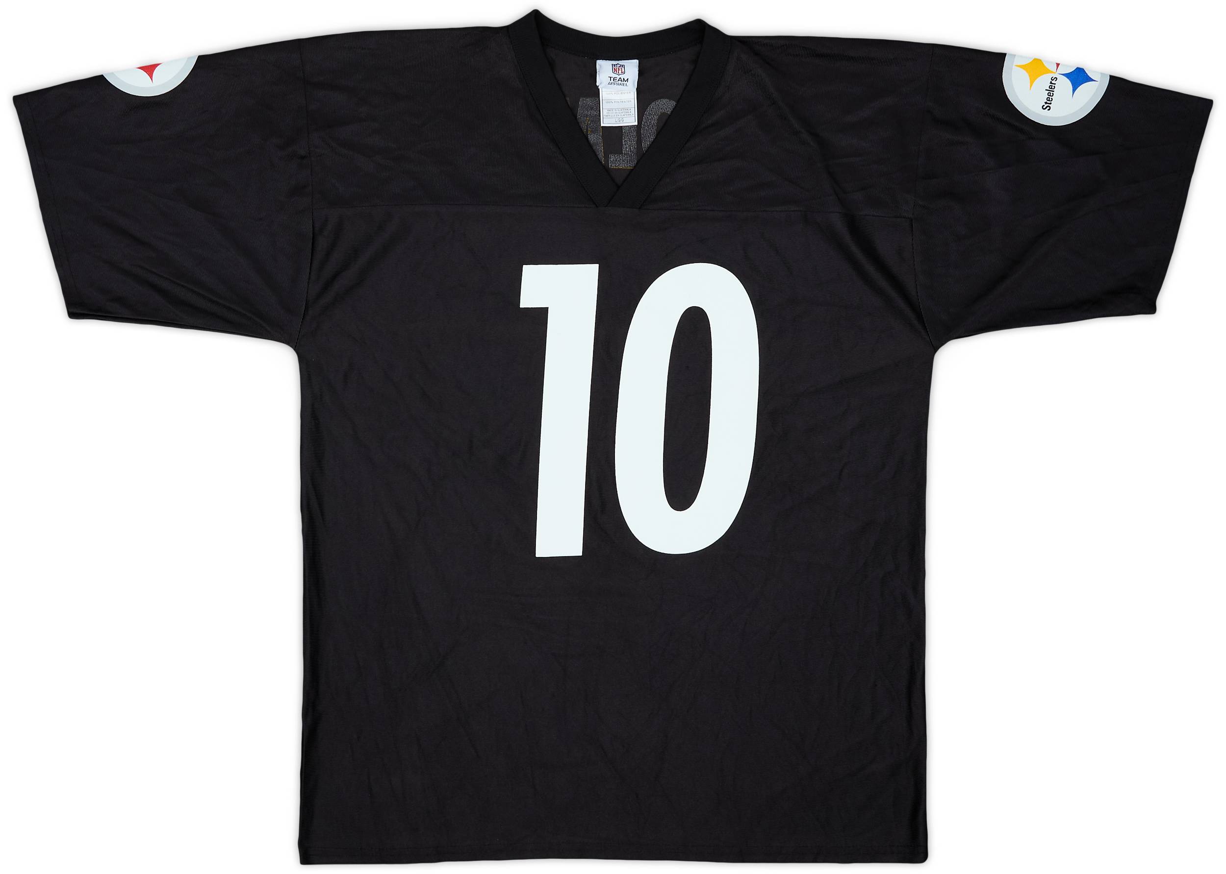 2008-09 Pittsburgh Steelers Holmes #10 NFL Replica Home Jersey - 9/10 - (L)