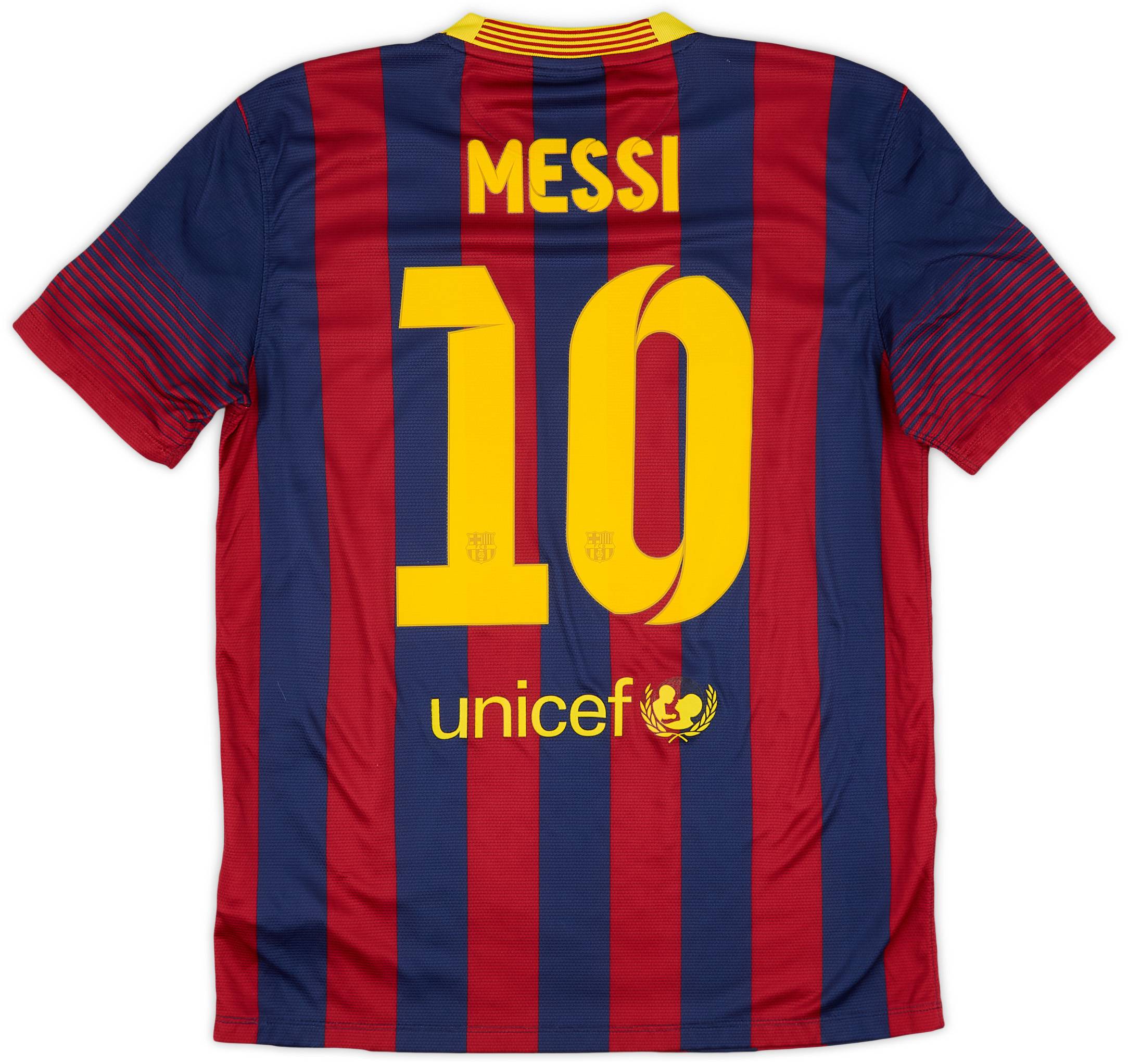 2013-14 Barcelona Home Shirt Messi #10 - 8/10 - (M)