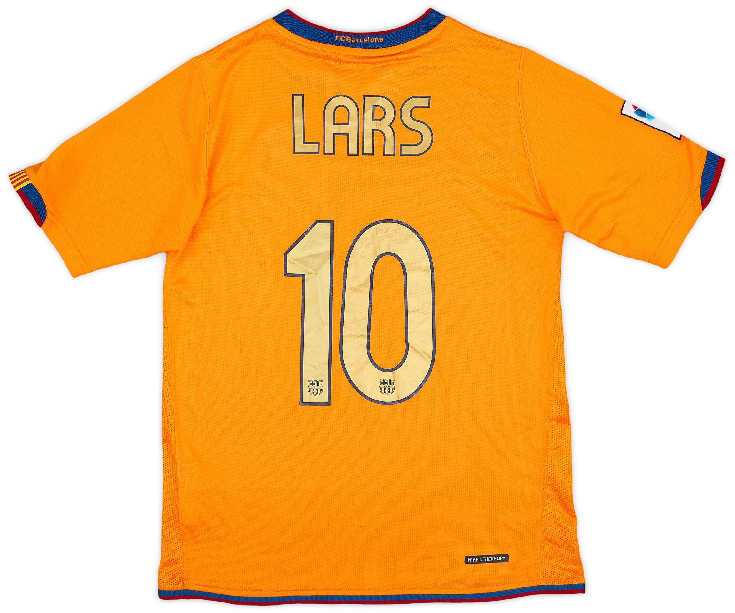 2006-08 Barcelona Away Shirt Lars #10 - 7/10 - (L.Boys)