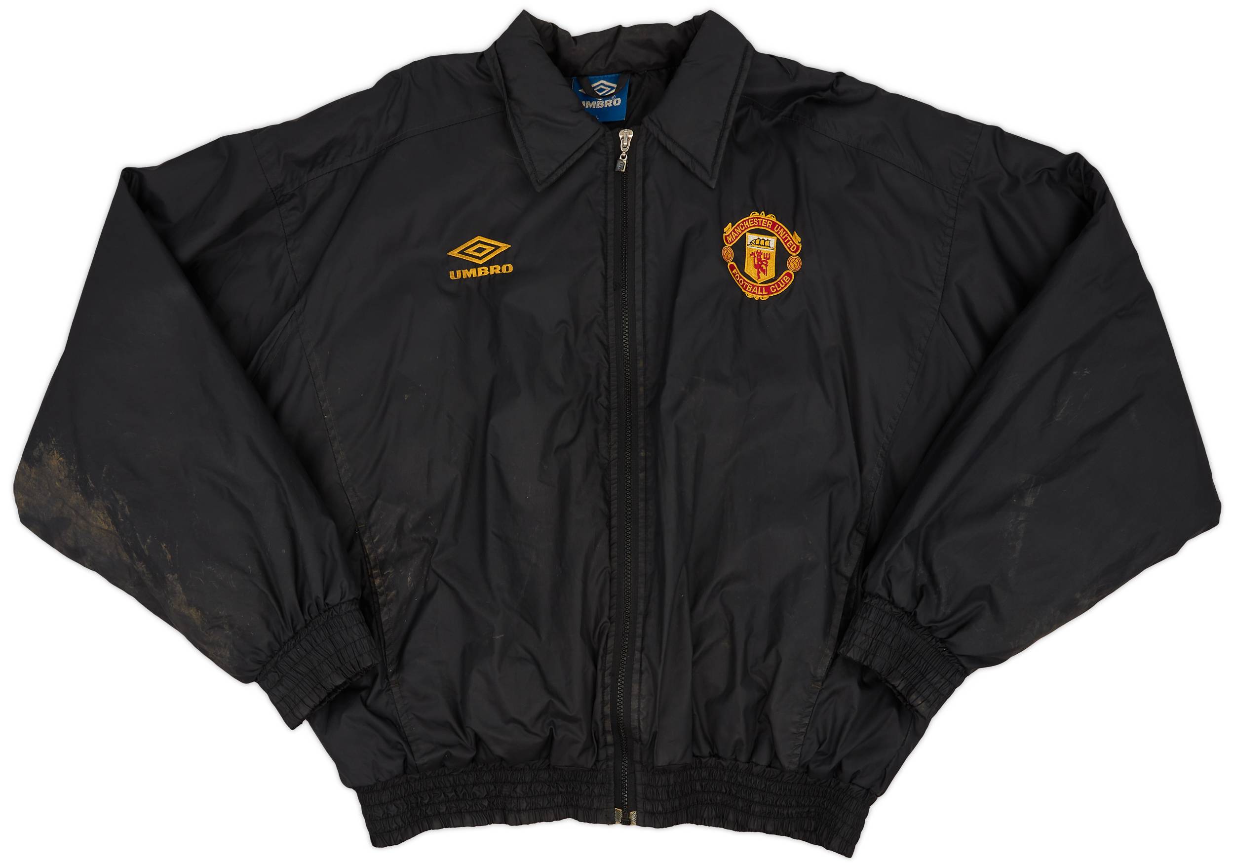 1992-93 Manchester United Umbro 1/4 Zip Sweat Top - 8/10 - (XL)
