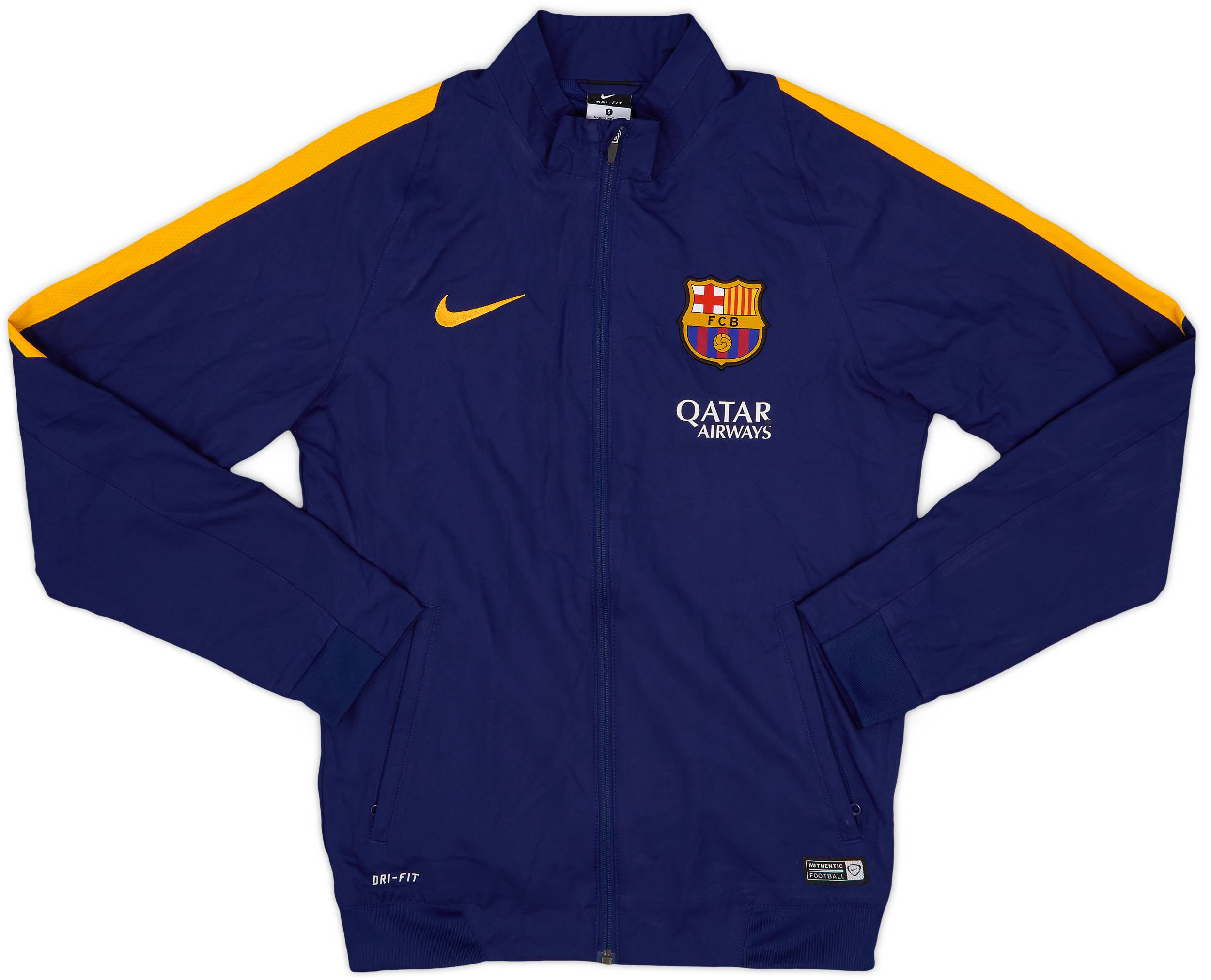 Nike FC Barcelona DRI-FIT ジャージ 2015-16 Barcelona Nike Track Jacket - 7/10 - (S)
