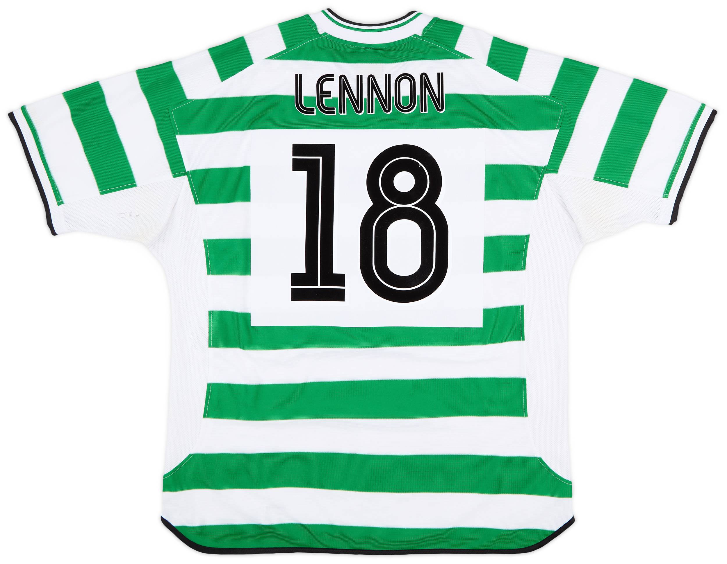 2001-03 Celtic Home Shirt Lennon #18 - 7/10 - (XXL)