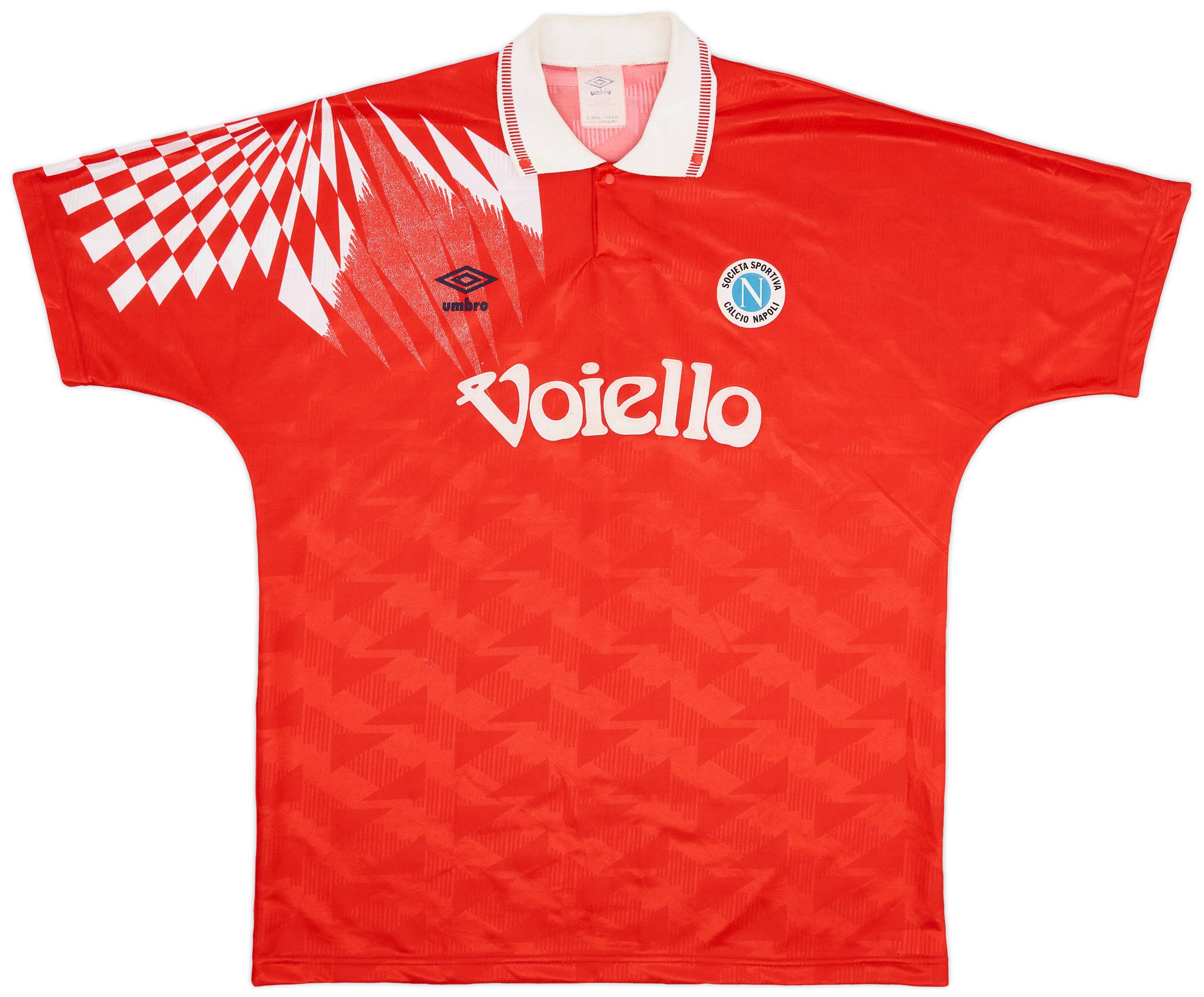 1991-93 Napoli Third Shirt - 8/10 - (XL)