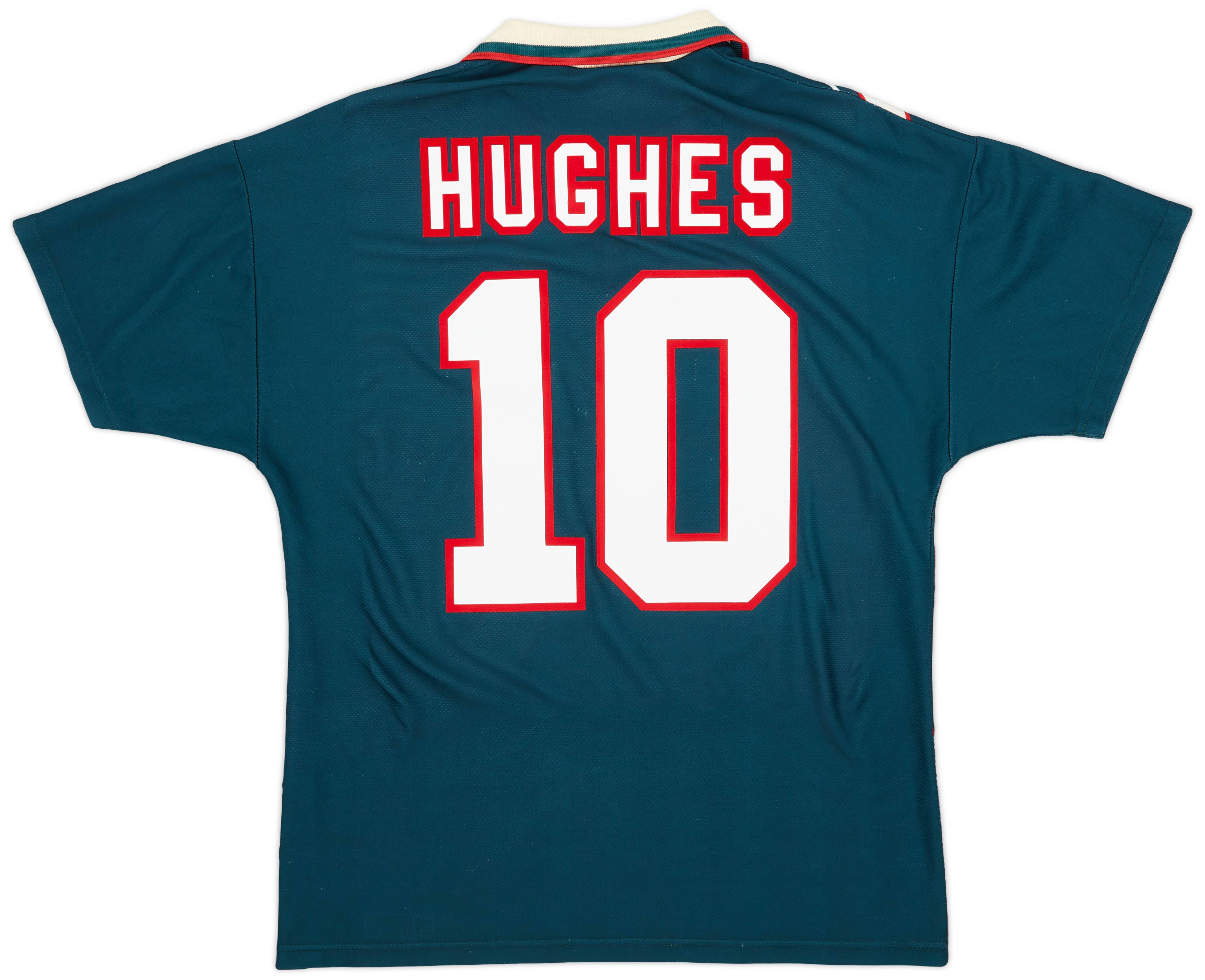 1995-96 Wales Away Shirt Hughes #10 - 8/10 - (M)