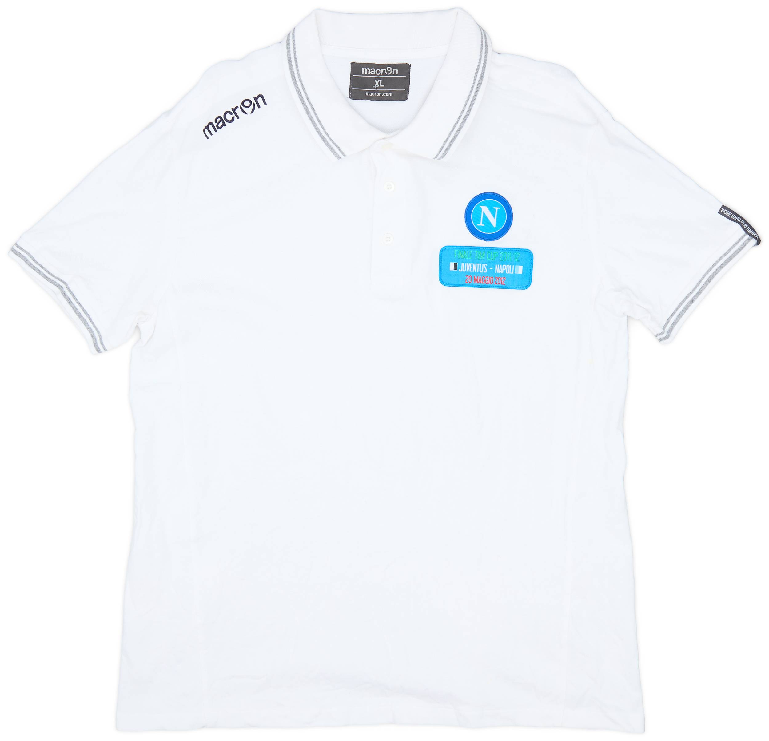 2011 12 Napoli Macron Polo Shirt 7 10 XL