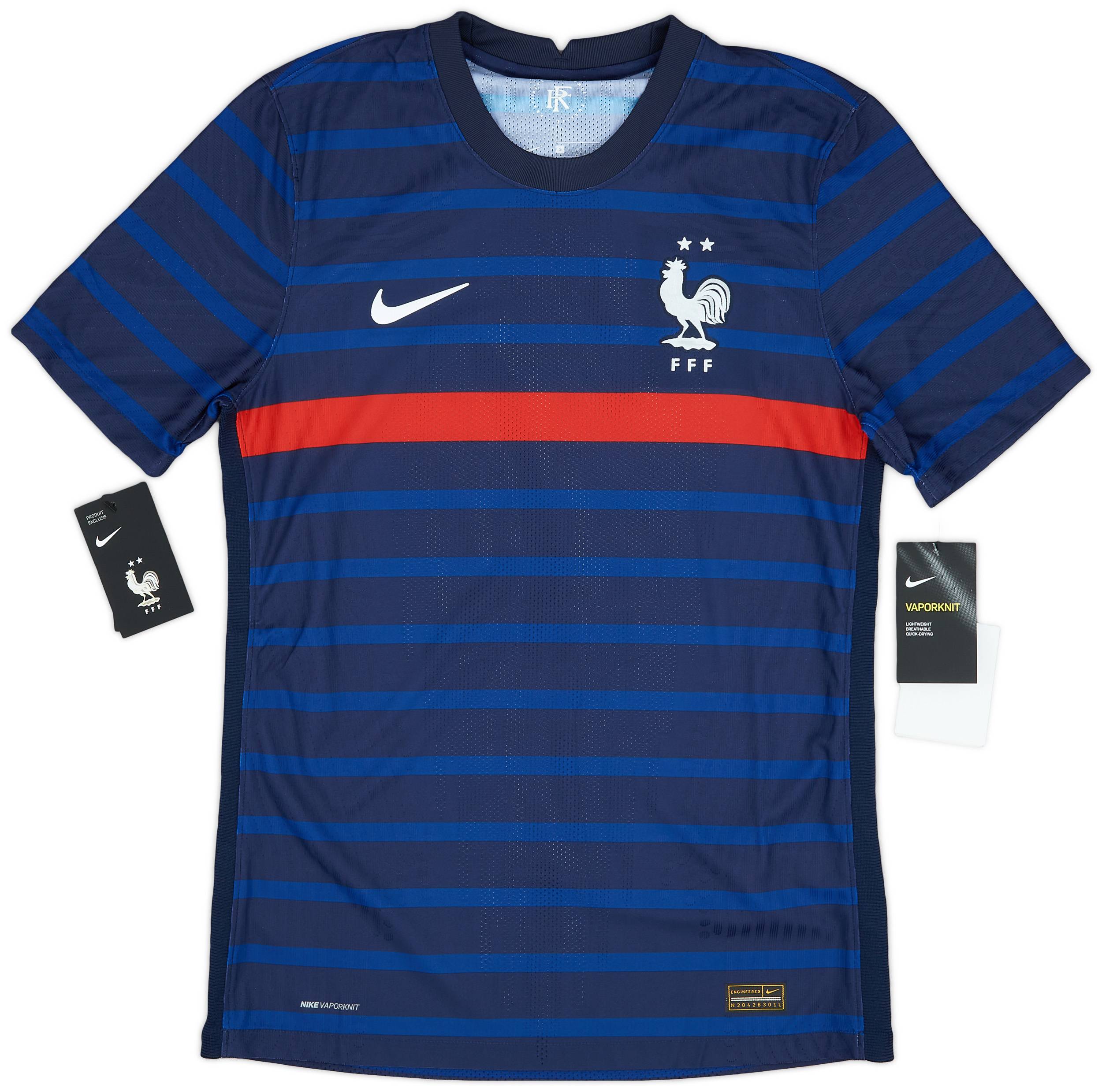 2020-21 France Authentic Home Shirt (S)