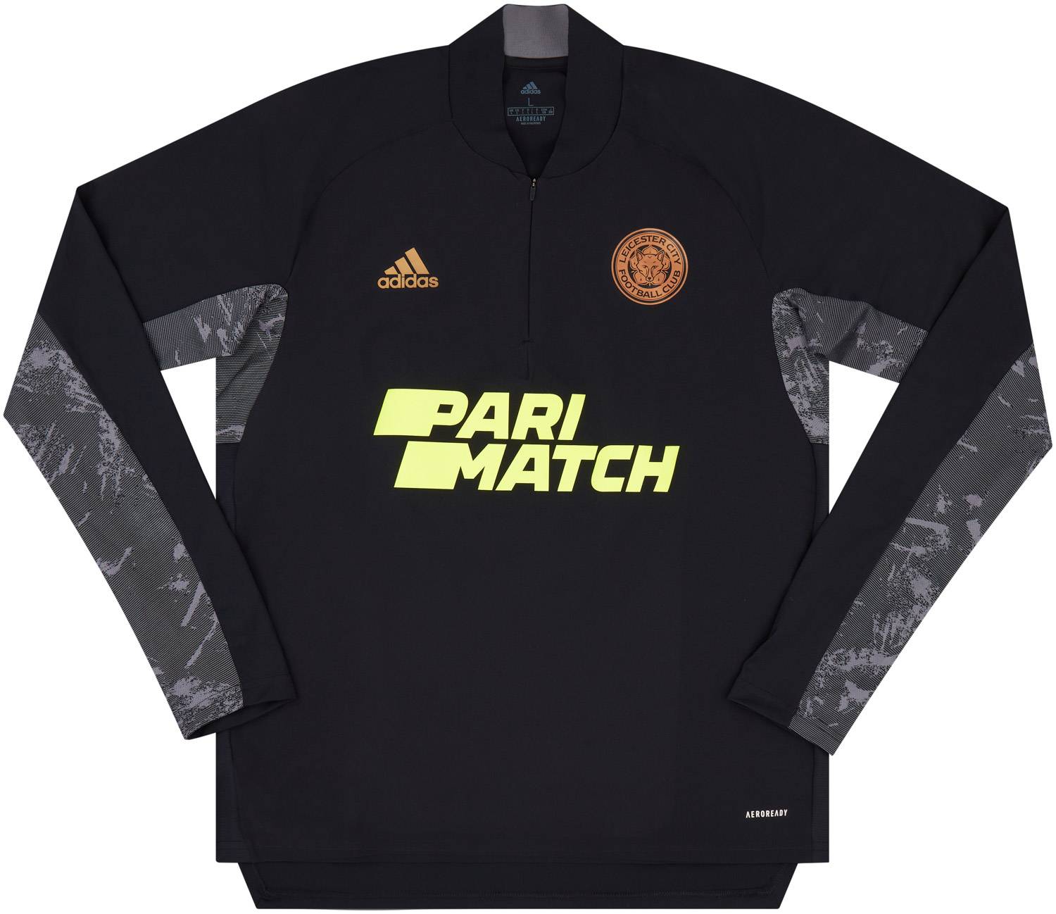 2021-22 Leicester Player Issue 1/4 Zip Training Top (Excellent)