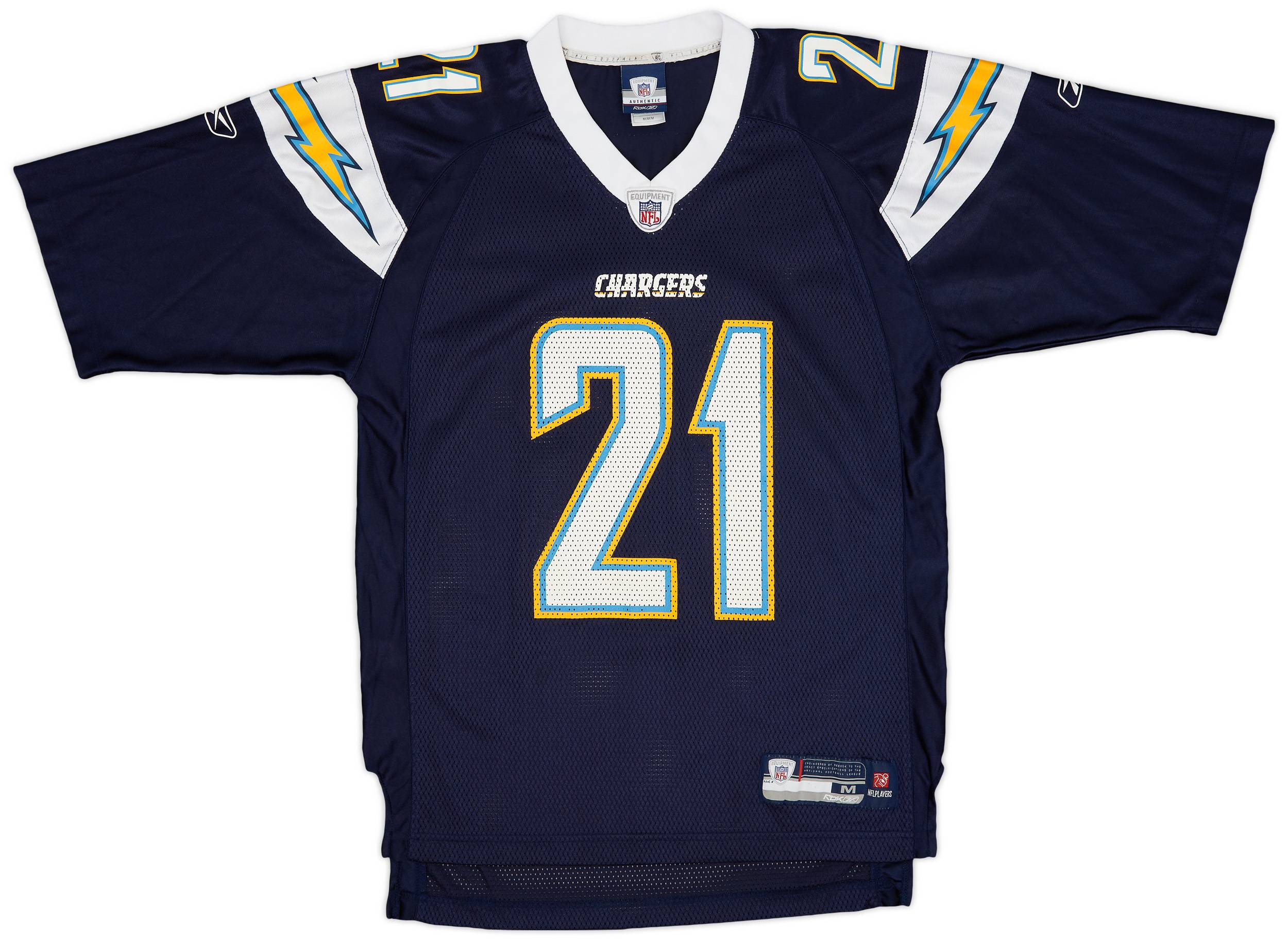 2007 San Diego Chargers Tomlinson #21 Reebok On Field Home Jersey - 9/10 - (M)