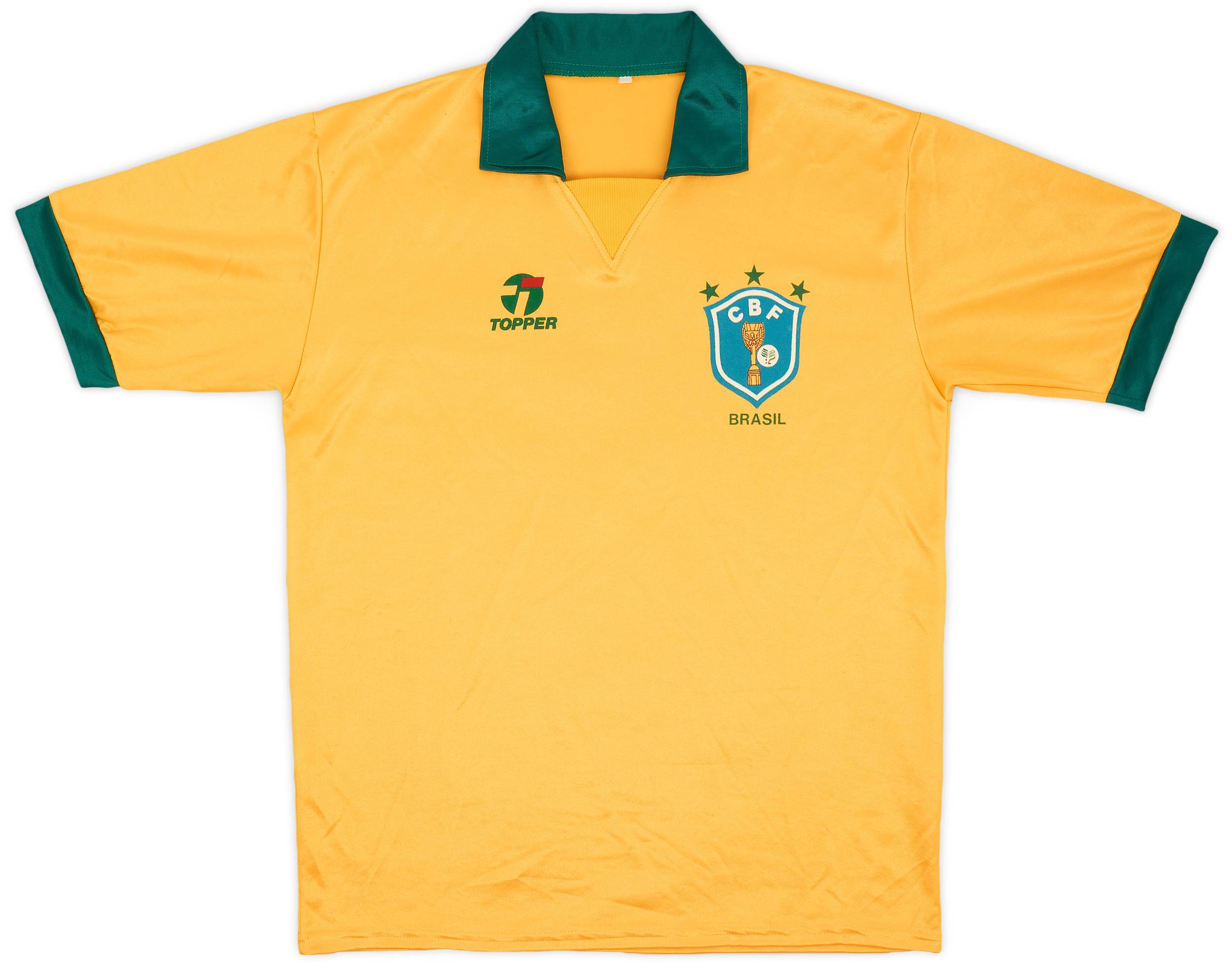 1985-88 Brazil Home Shirt - 8/10 - (L)