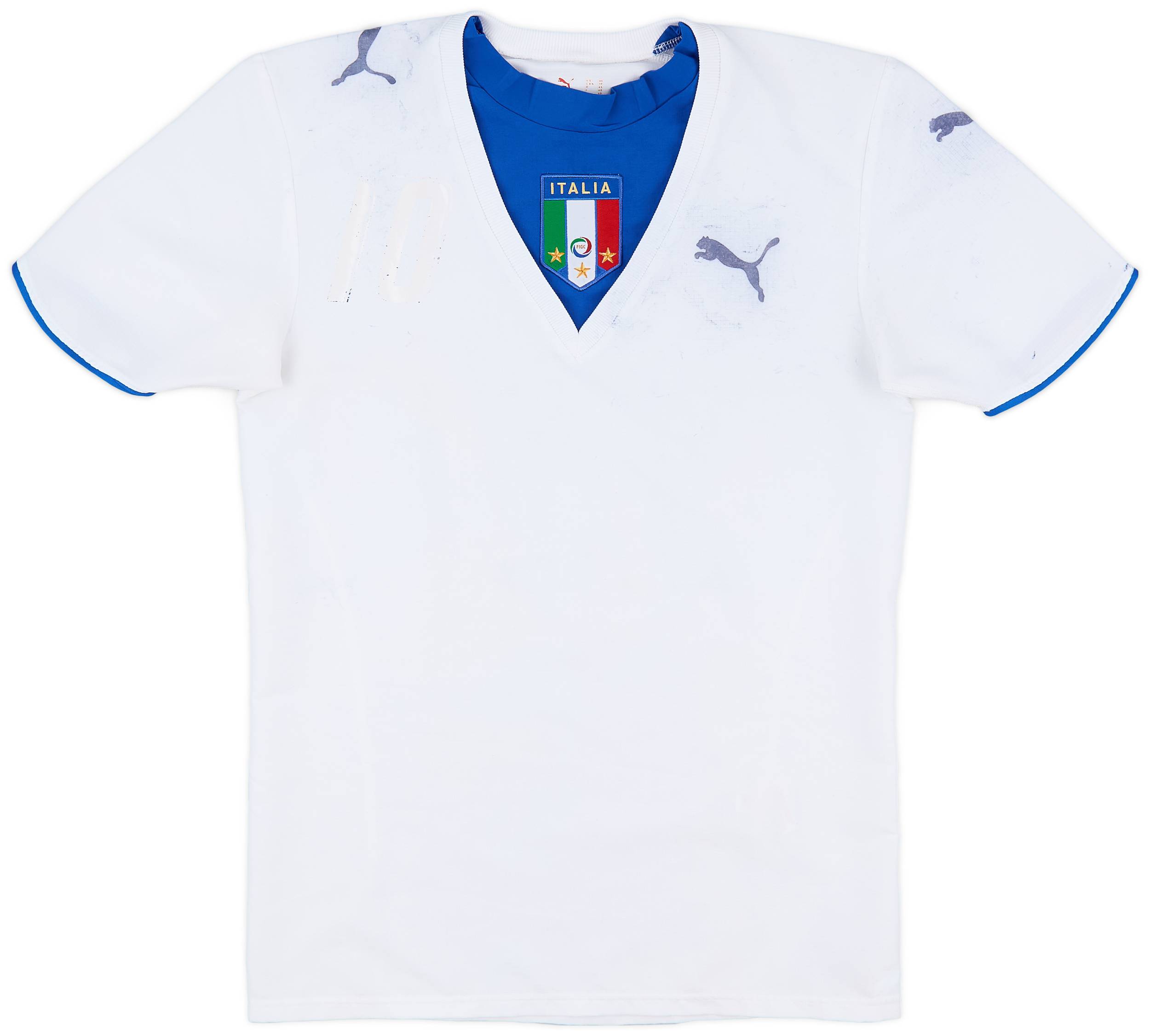 2006 Italy Away Shirt Totti #10 - 3/10 - (XS)