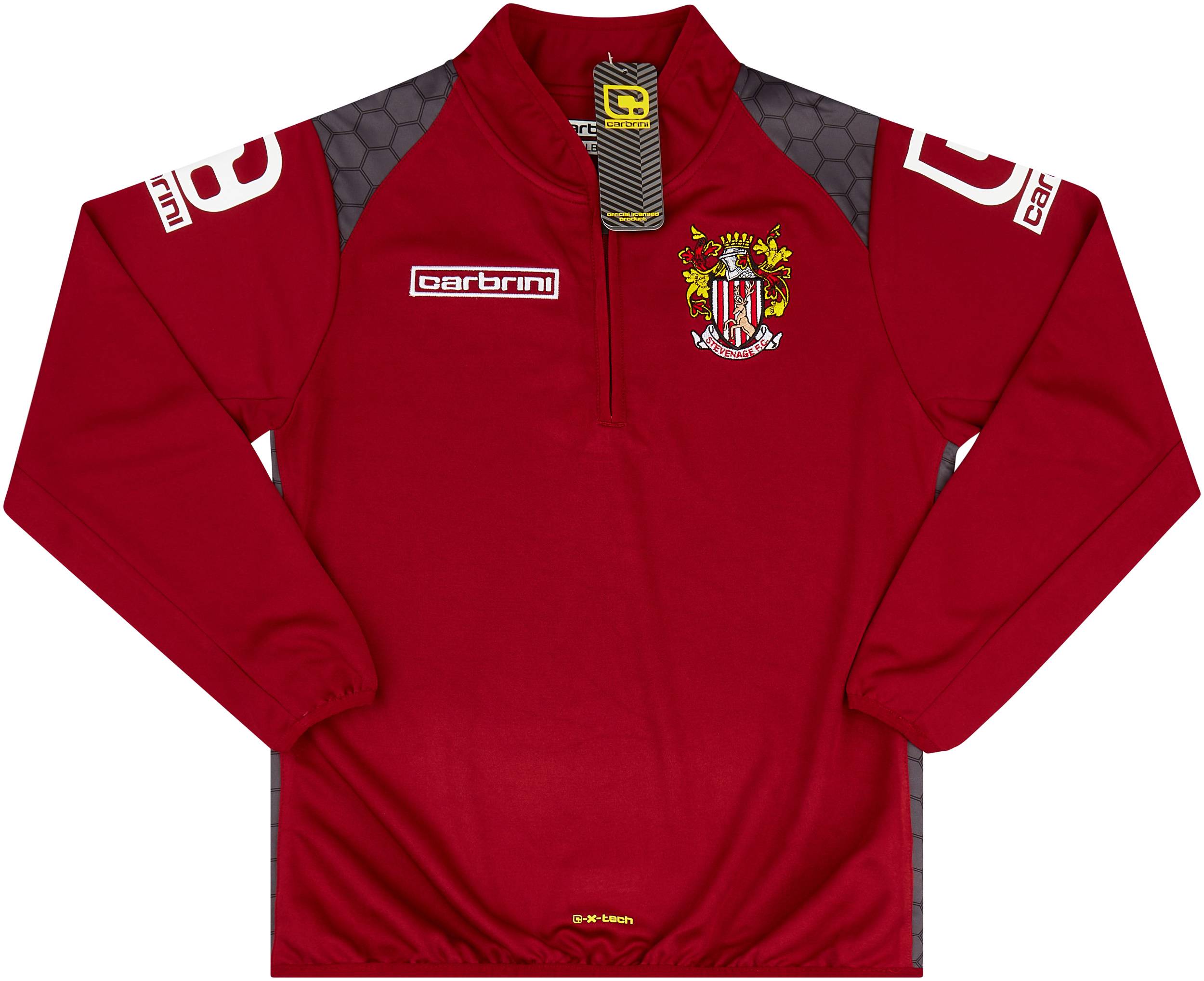 2015-16 Stevenage Carbrini 1/4 Zip Training Top KIDS