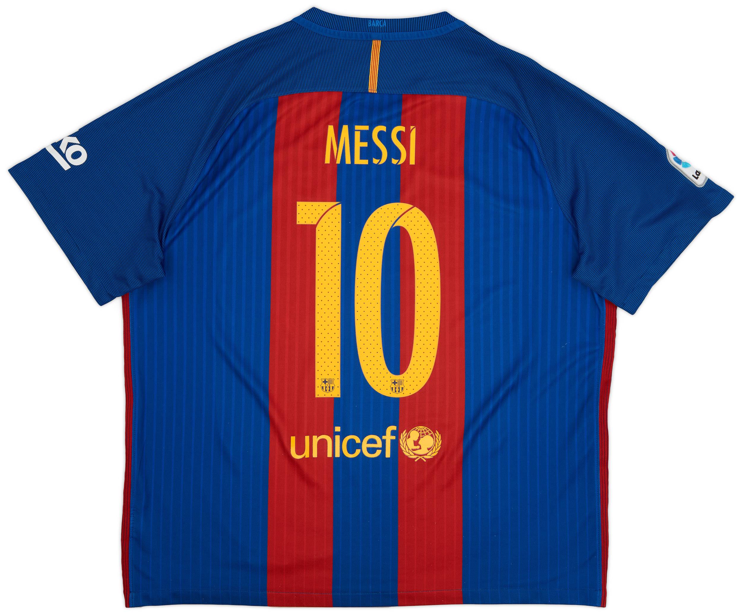 2016-17 Barcelona Home Shirt Messi #10 - 6/10 - (XXL)