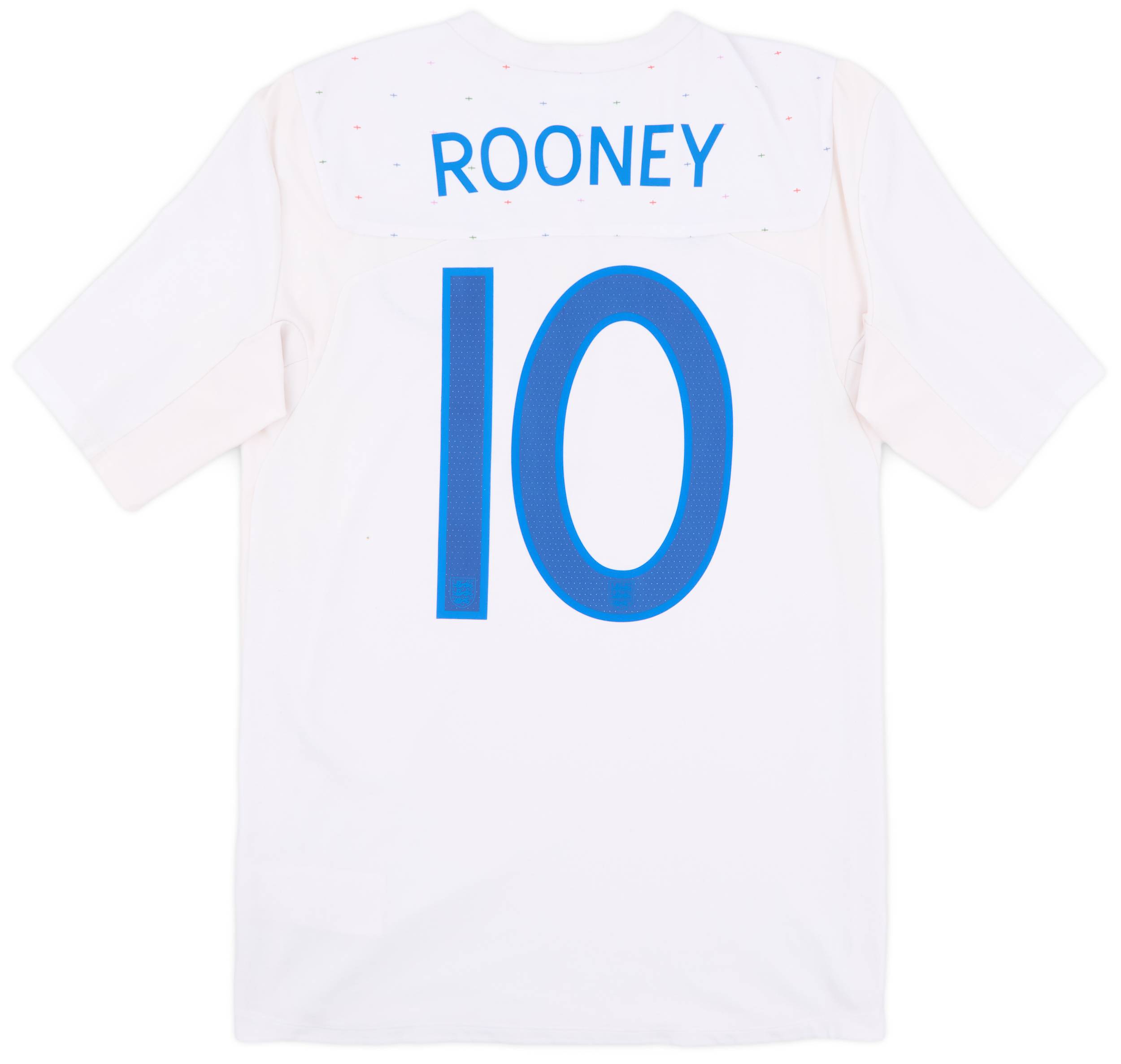 2010-11 England Home Shirt Rooney #10 - 7/10 - (M)