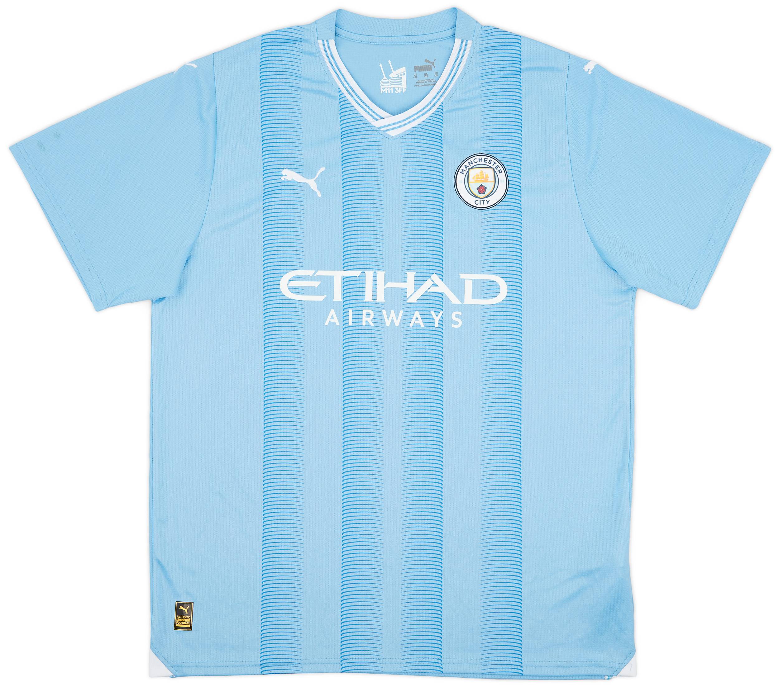 2023-24 Manchester City Authentic Home Shirt - 6/10 - (4XL)
