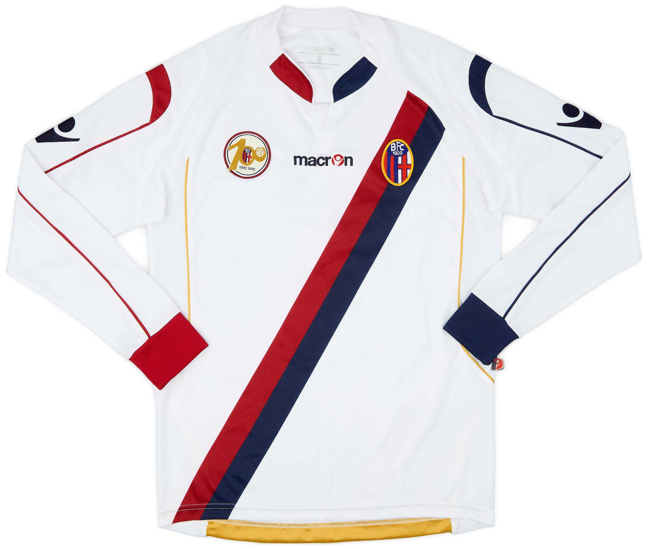 2009-10 Bologna Centenary Away L/S Shirt #8 - 9/10 - (S)
