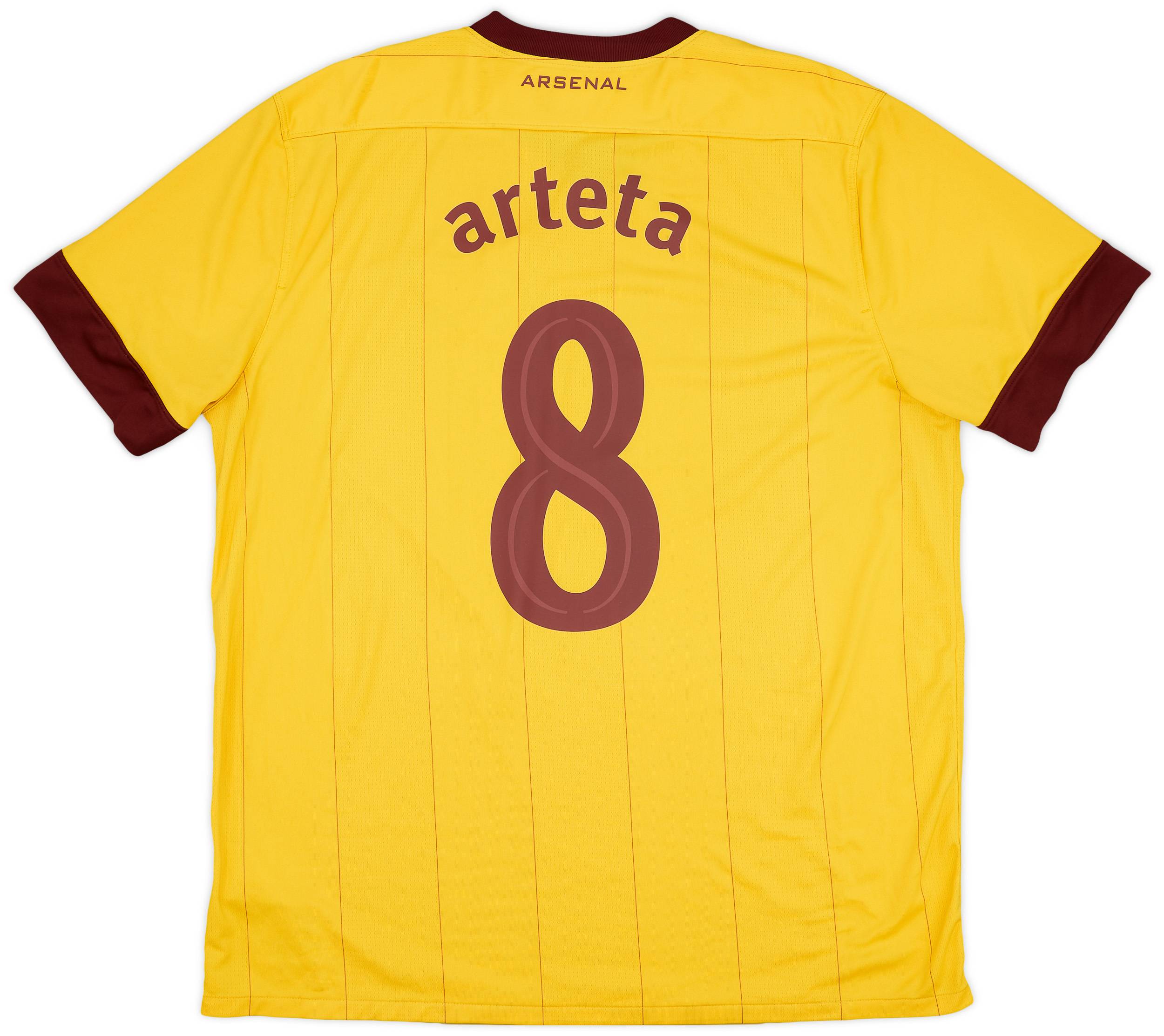 2010-13 Arsenal Away Shirt Arteta #8 - 5/10 - (XL)