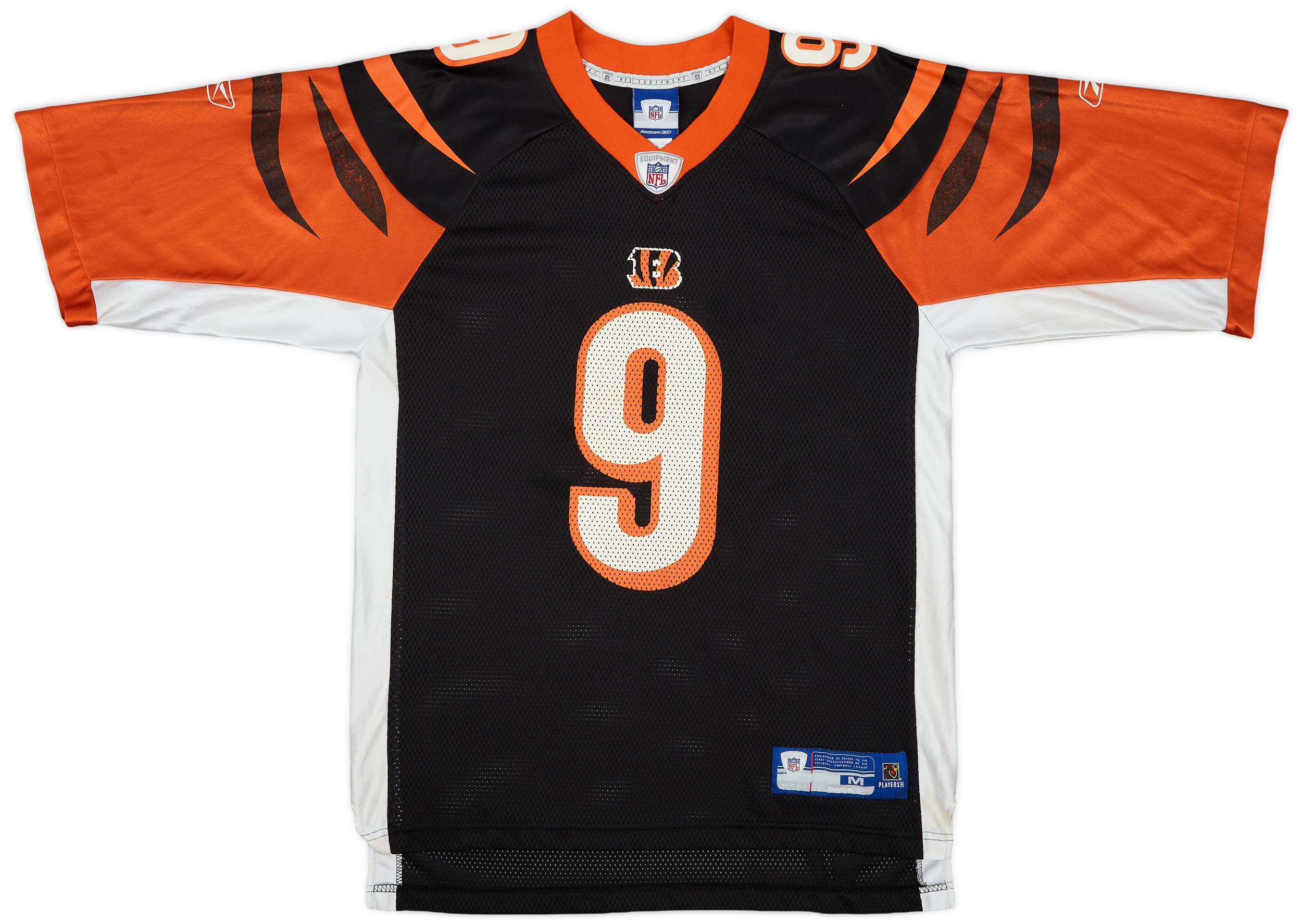 2005-06 Cincinnati Bengals Palmer #9 Reebok On Field Home Jersey - 8/10 - (M)