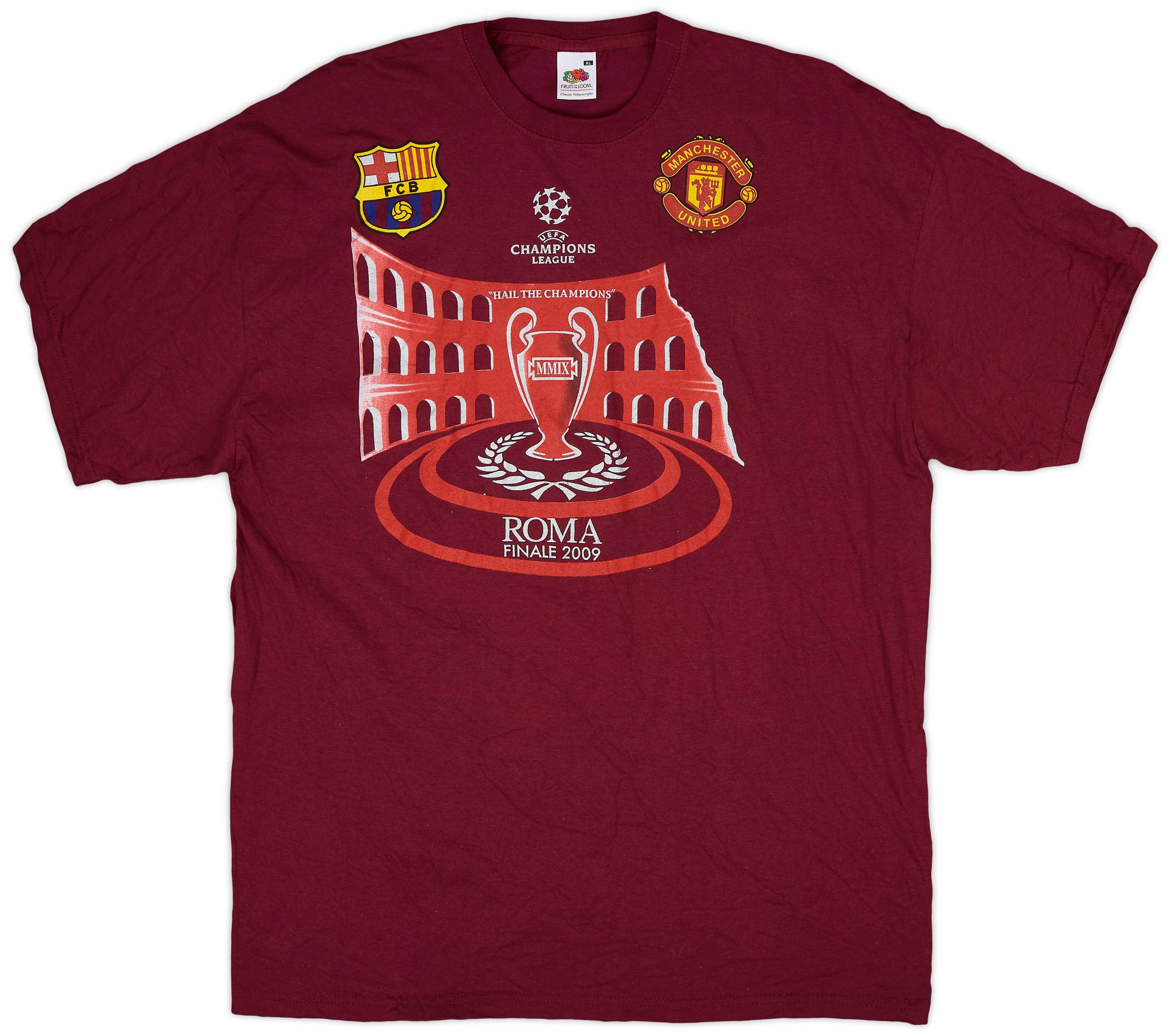 2009-10 Barcelona Graphic Tee - 8/10 - (XL)
