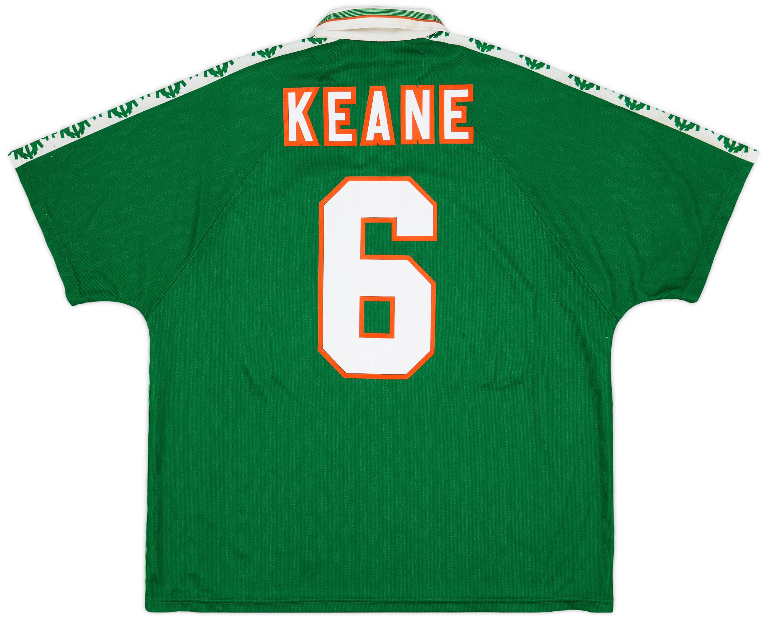 1996-98 Ireland Home Shirt Keane #6 - 9/10 - (XXL)