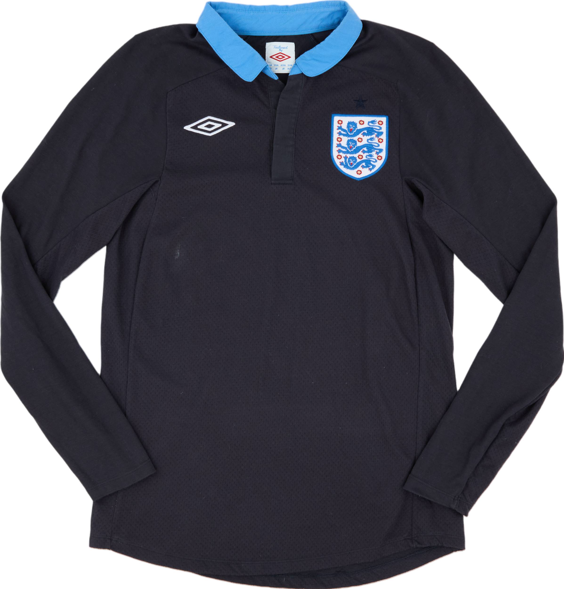 2011-12 England Away L/S Shirt - 8/10 - (S)