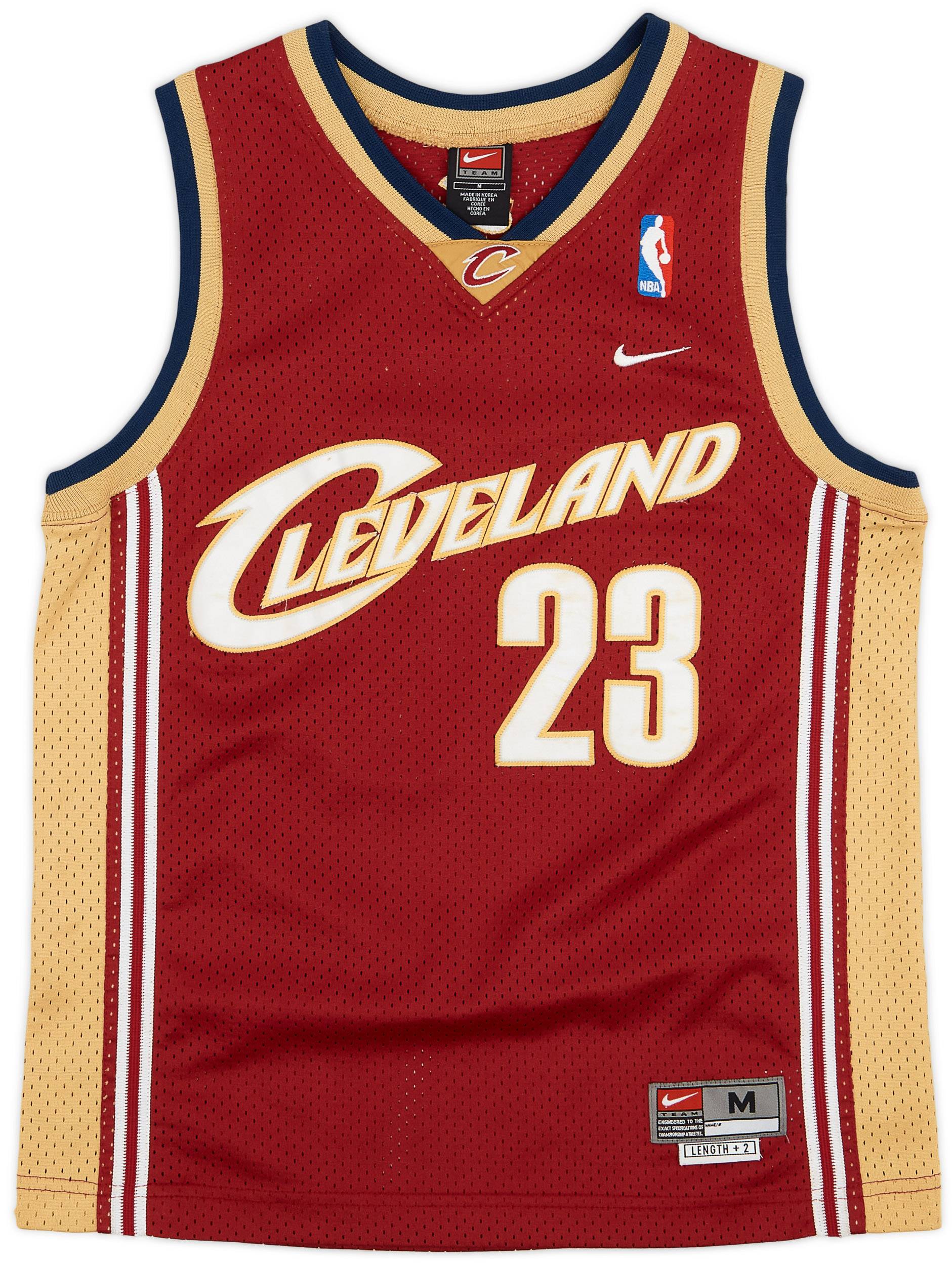 2003 04 Cleveland Cavaliers James 23 Nike Swingman Away Jersey 7 10 M.Boys