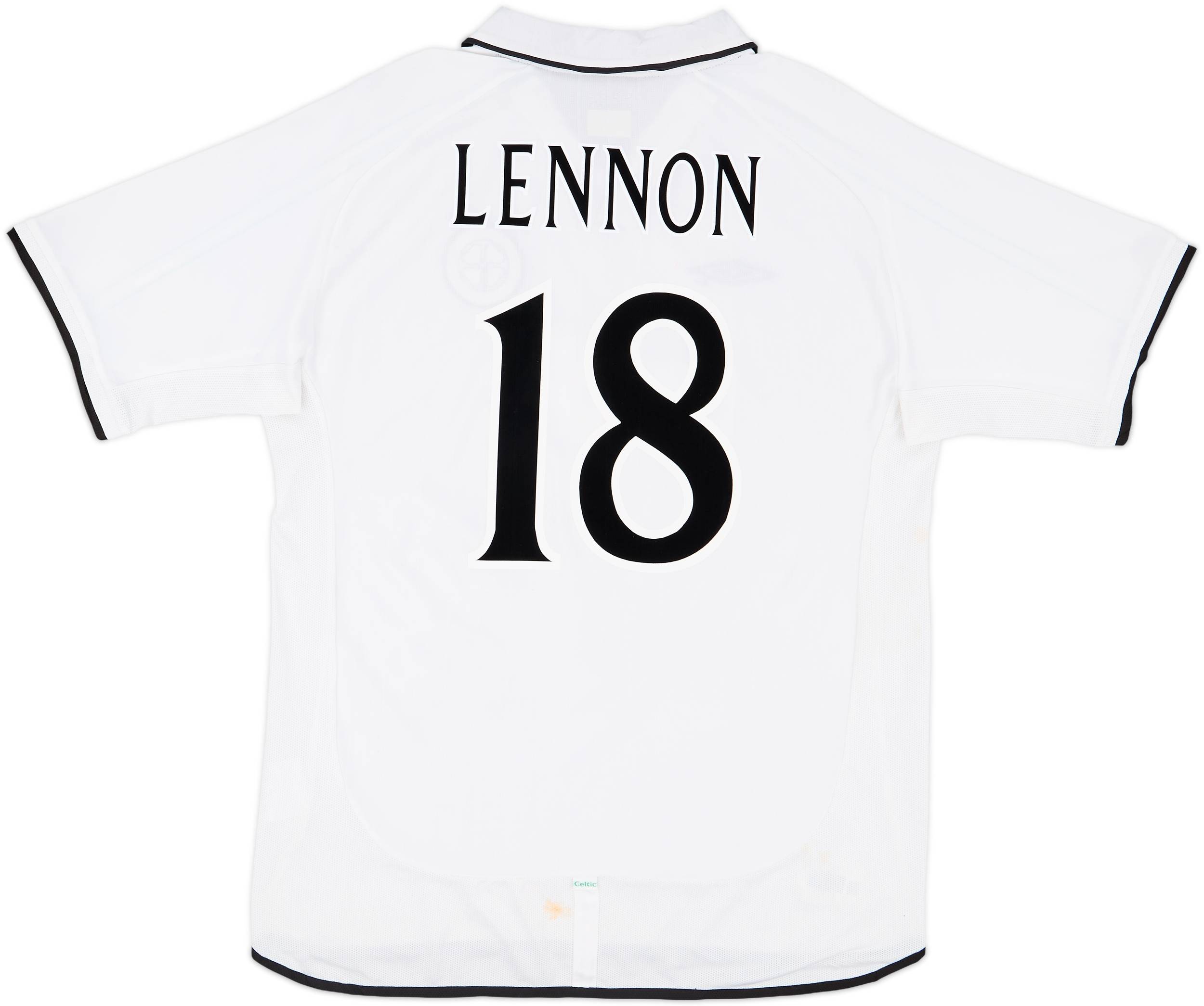 2001-02 Celtic Away Shirt Lennon #18 - 7/10 - (XL)