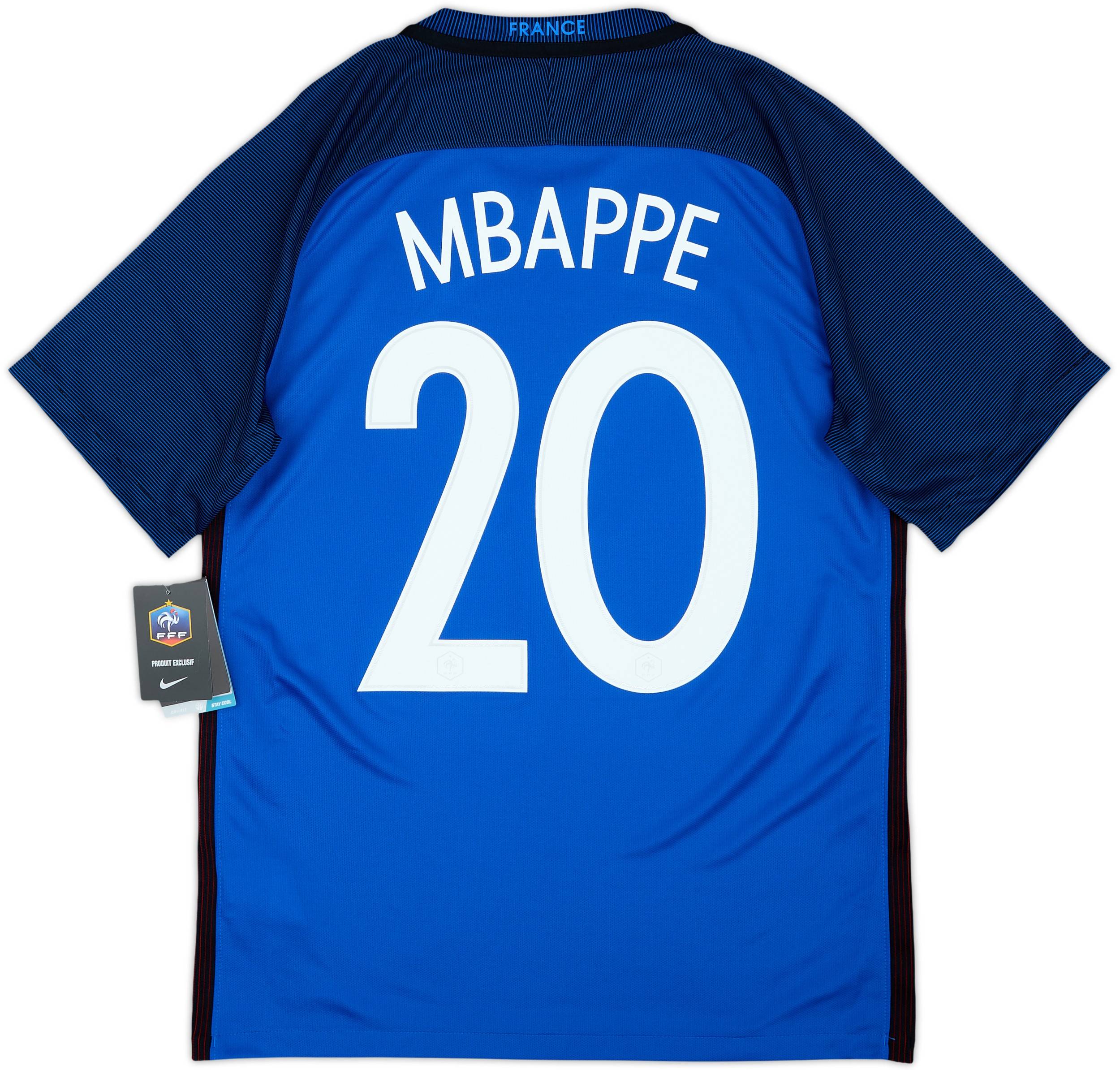 2016-17 France Home Shirt Mbappe #20 (S)