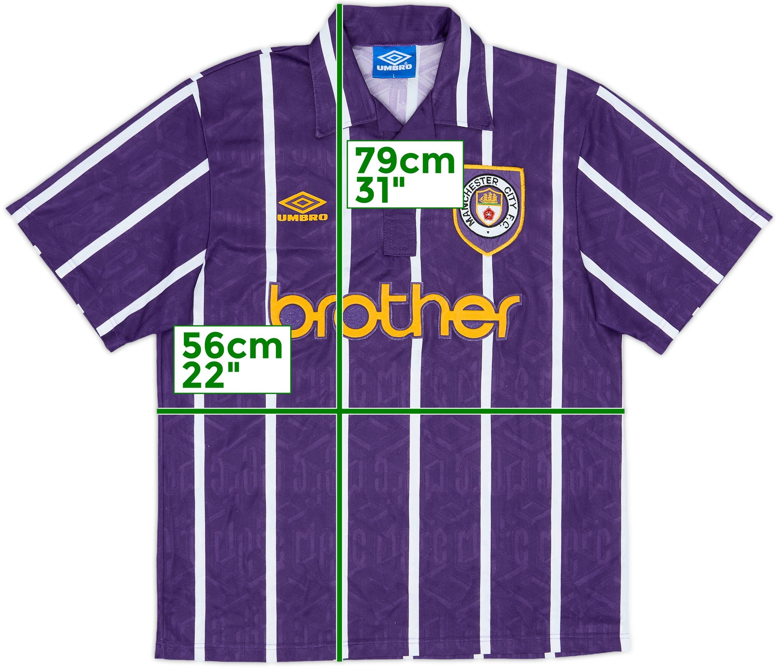 1993-94 Manchester City Away Shirt - 8/10 - (M)