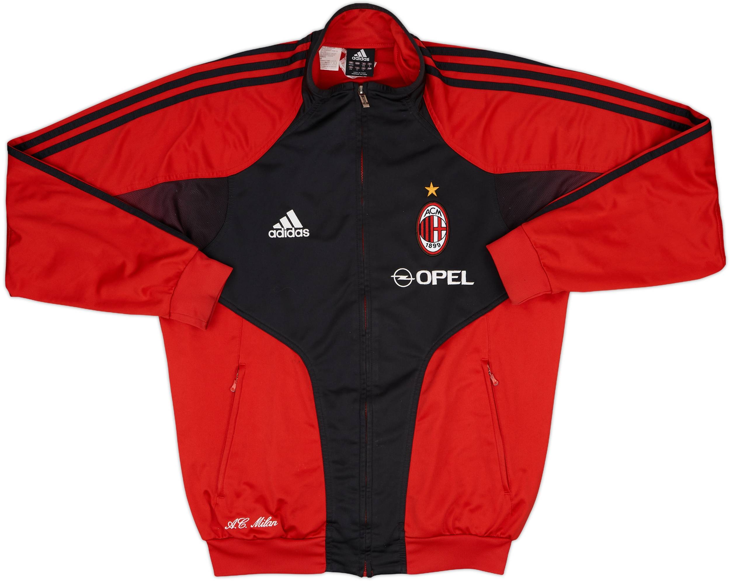 2004-05 AC Milan adidas Track Jacket - 8/10 - (M)