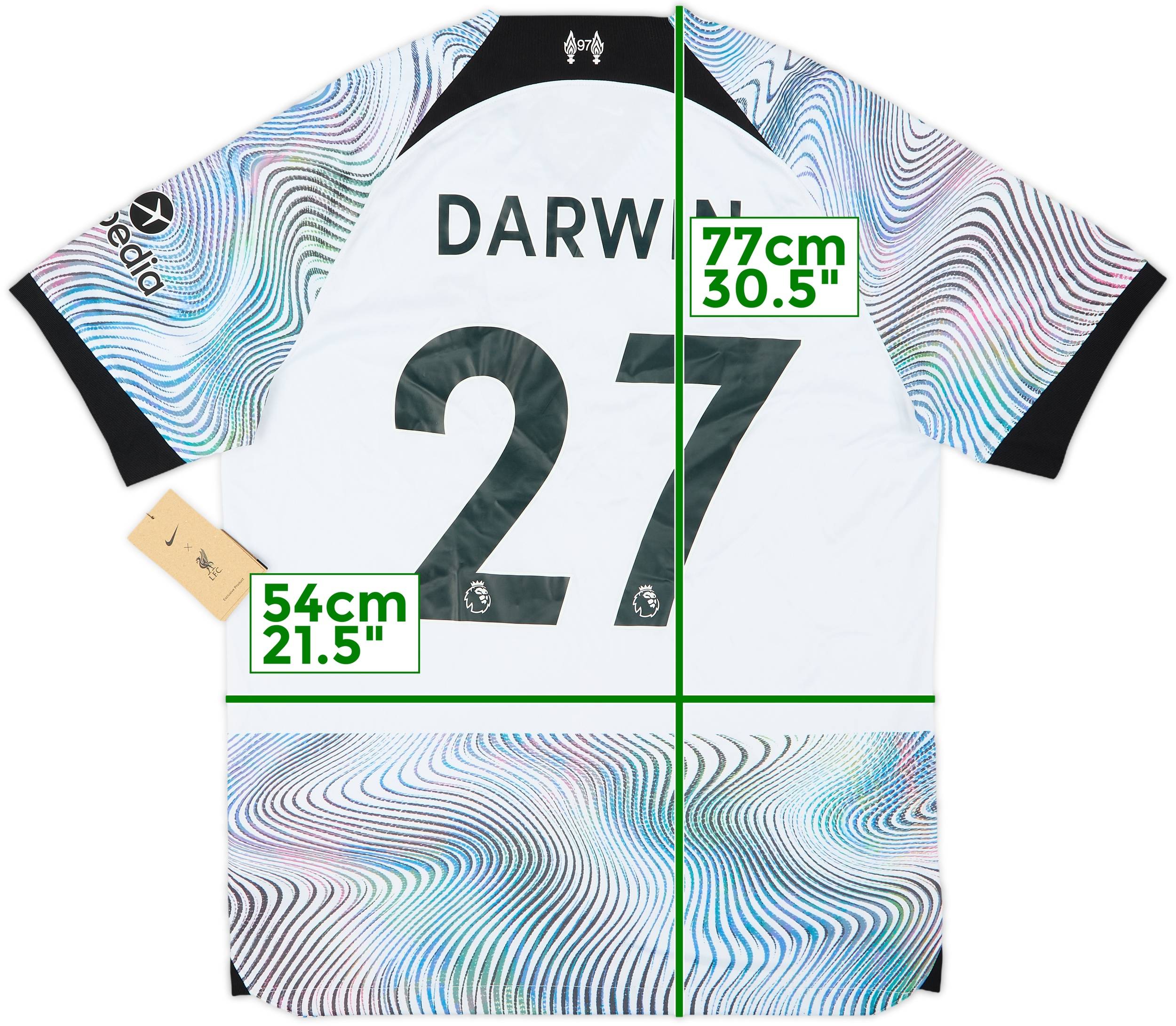Liverpool FC オーセンティック　Darwin 27 2022-23 Liverpool Away Shirt Nunez #27 (L)
